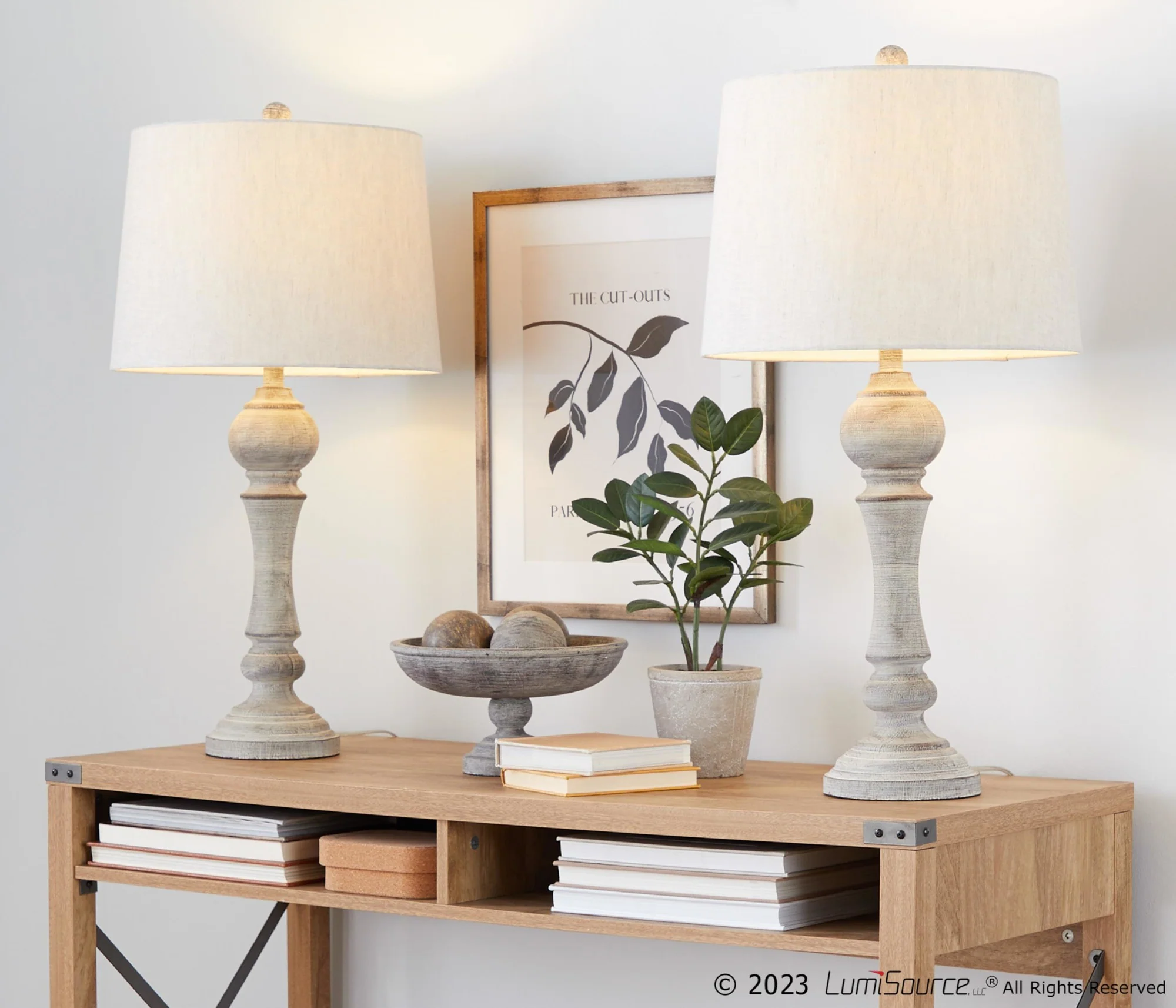 Winston 32" Poly Table Lamp - Set of 2 By LumiSource - GTP32-WNSTN GYNA2 - Image 2