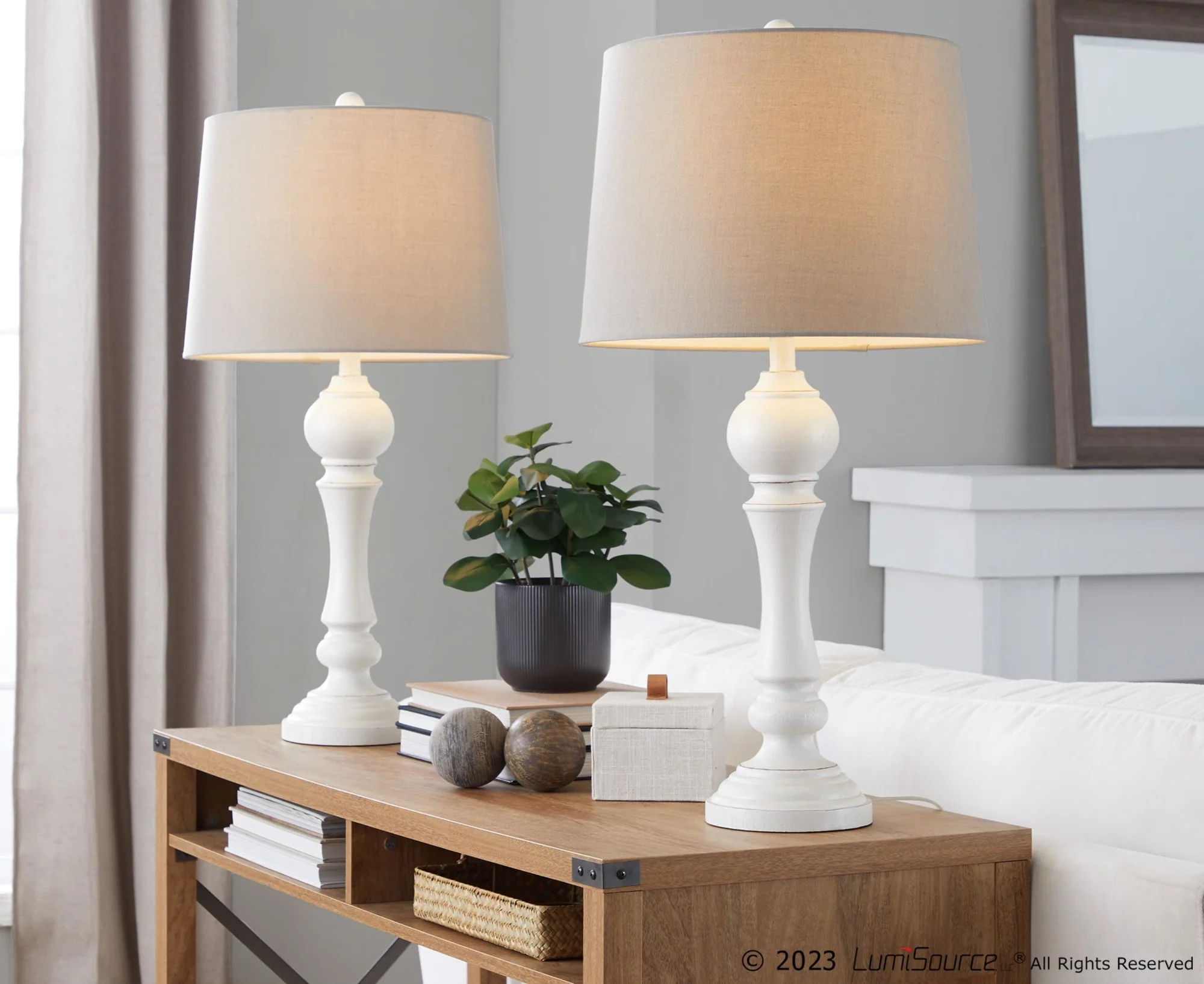 Winston 32" Poly Table Lamp - Set of 2 By LumiSource - GTP32-WNSTN GYNA2 - Image 9