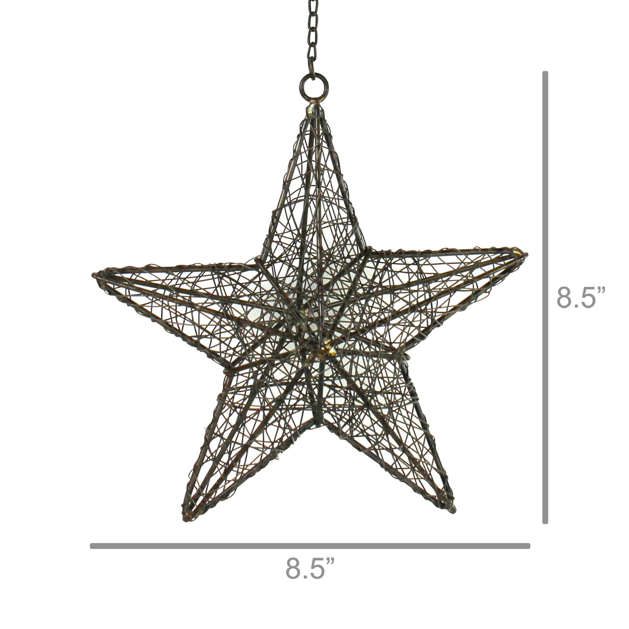 Wire Star - Medium, Rust Set Of 4 By HomArt - Image 3