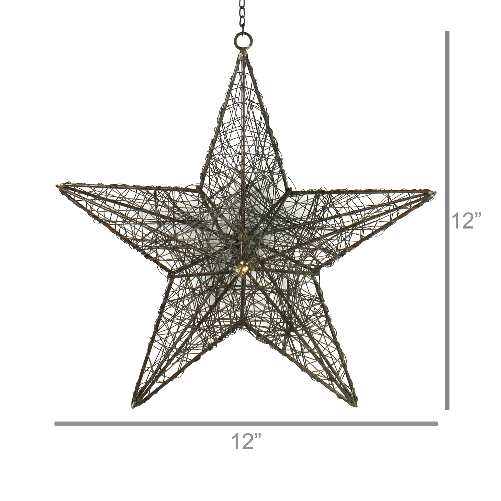 Wire Star - Medium, Rust Set Of 4 By HomArt - Image 6