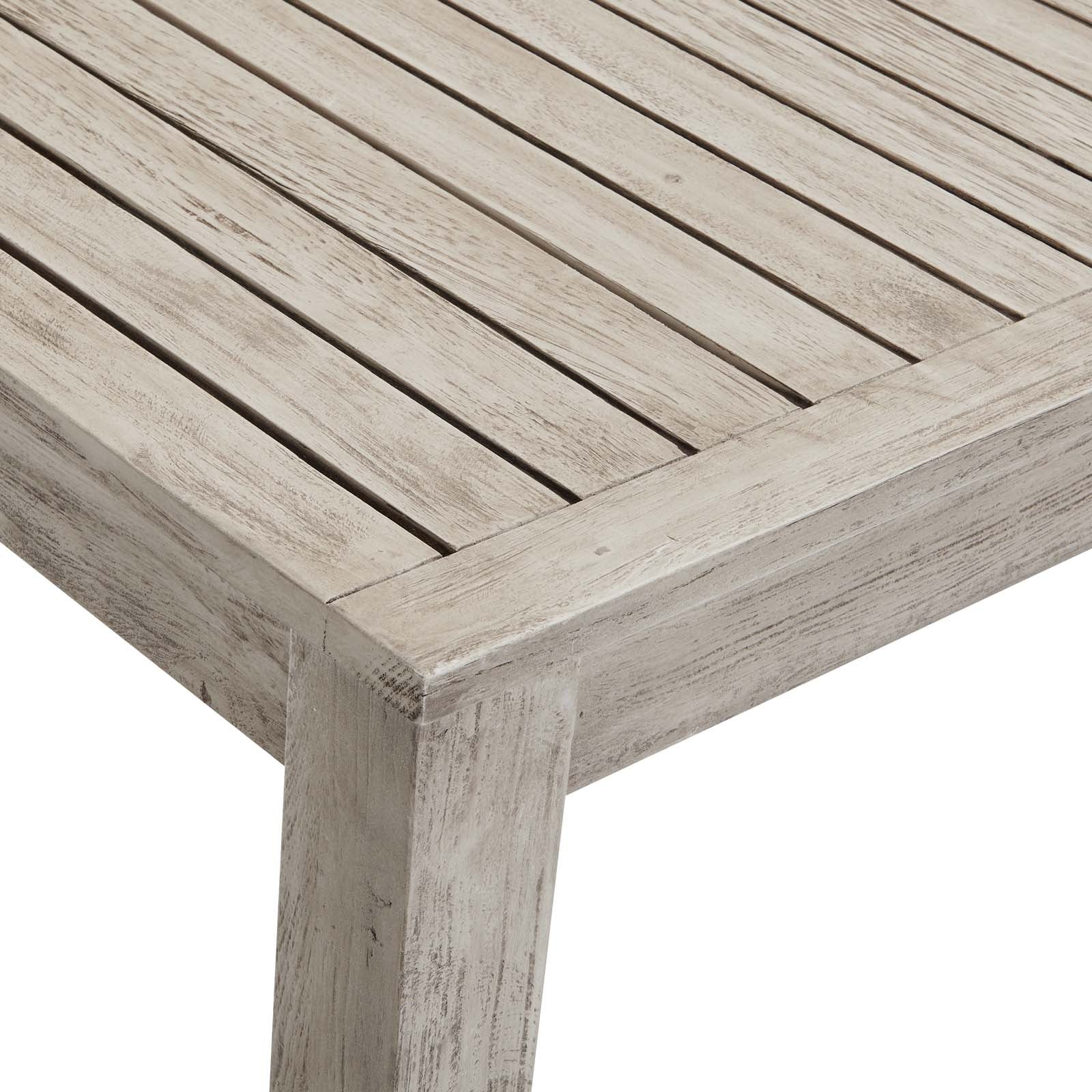 Wiscasset 59" Outdoor Patio Acacia Wood Bar Table By Modway - EEI-3686 - Image 6