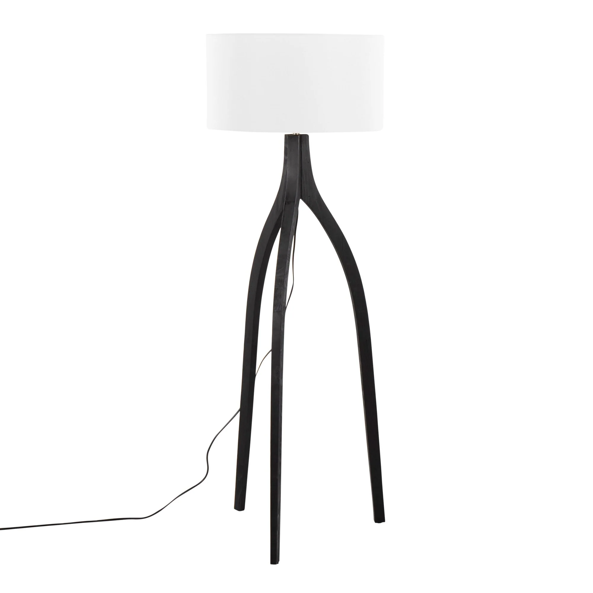 Wishbone Floor Lamp By LumiSource - LFL-WSHBNFL2 BKW - Image 4