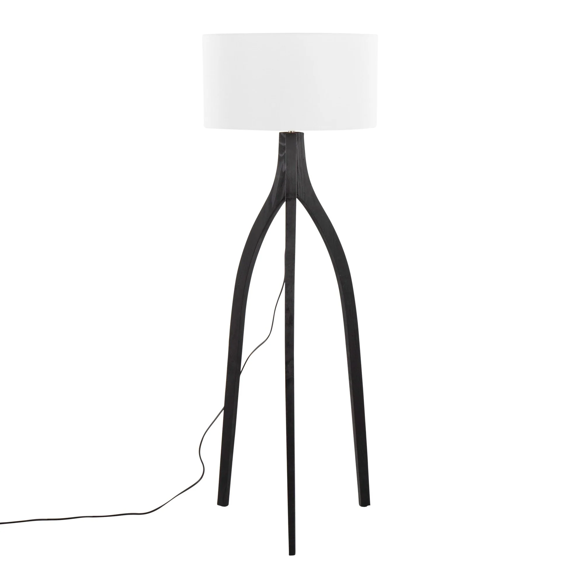 Wishbone Floor Lamp By LumiSource - LFL-WSHBNFL2 BKW - Image 6