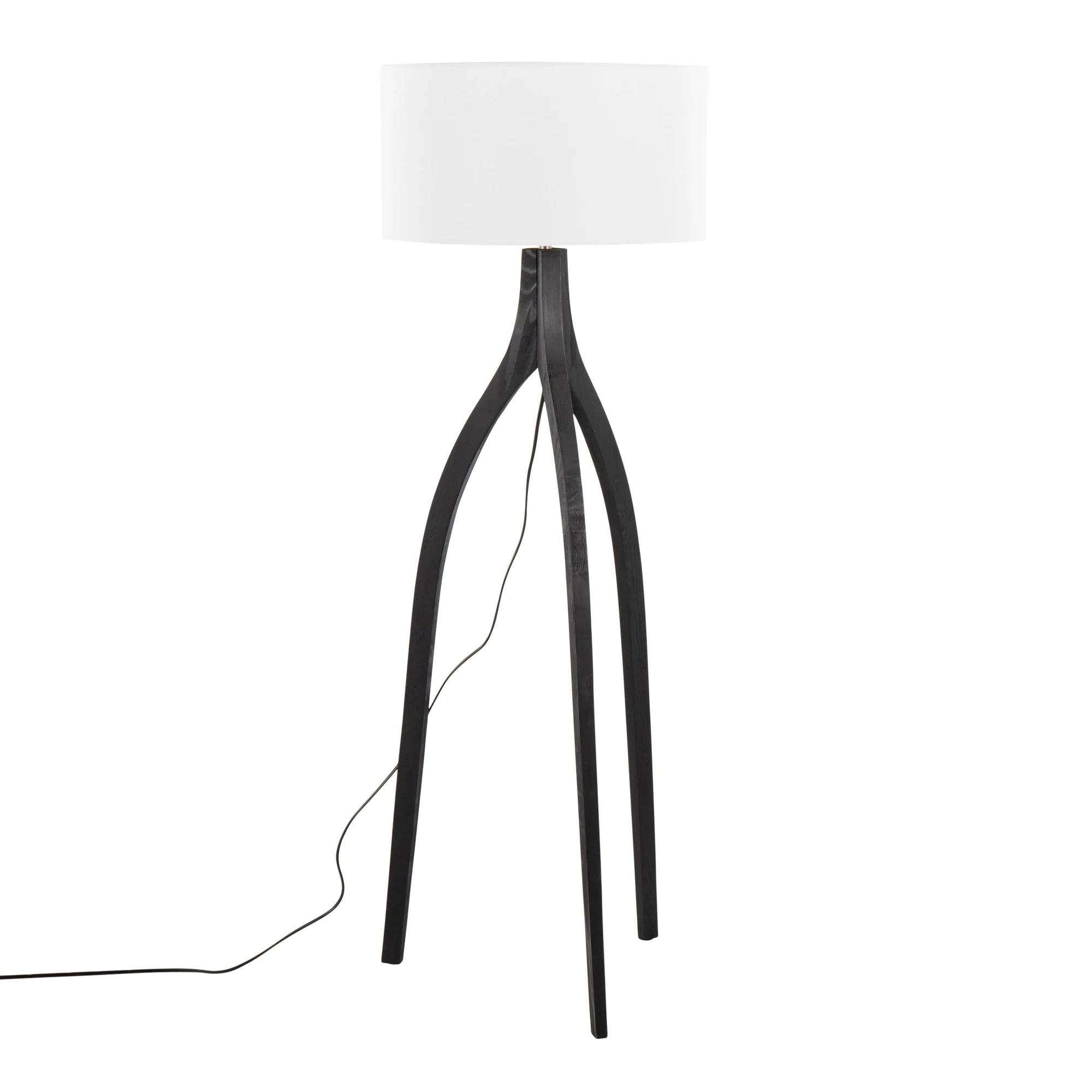 Wishbone Floor Lamp By LumiSource - LFL-WSHBNFL2 BKW - Image 7