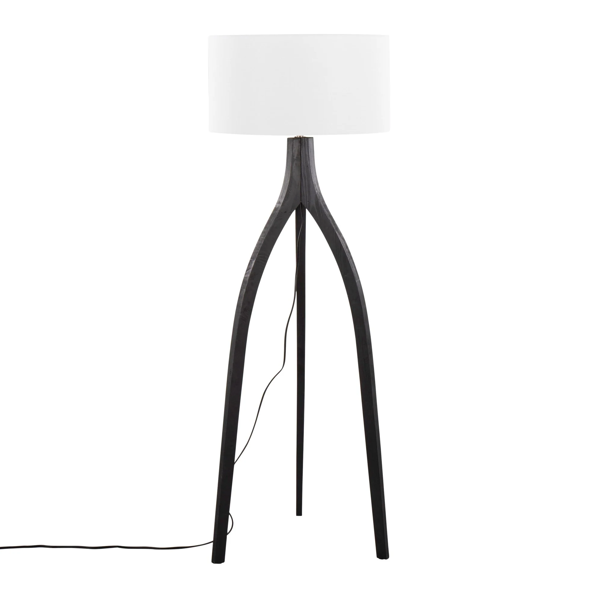 Wishbone Floor Lamp By LumiSource - LFL-WSHBNFL2 BKW - Image 9