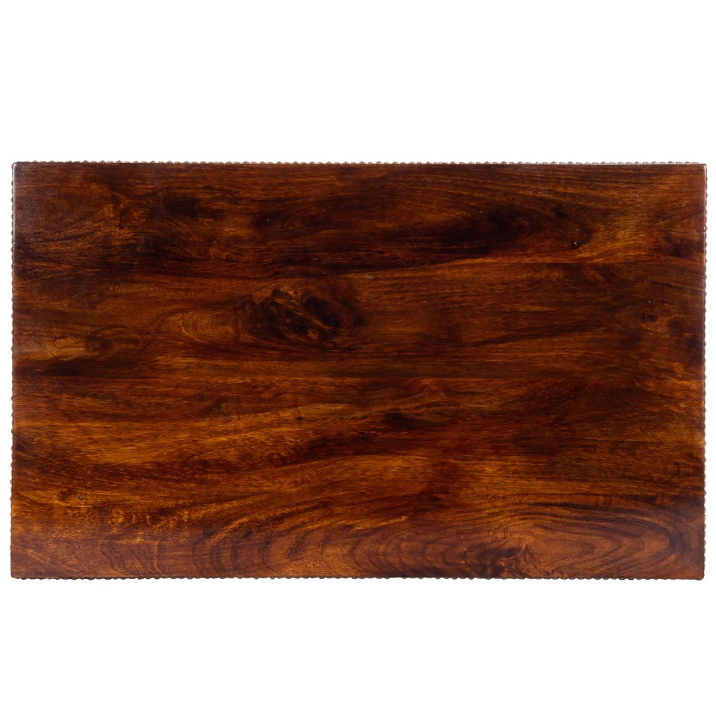 Wood and Hand Painted Storage Coffee Table By Homeroots - Image 4