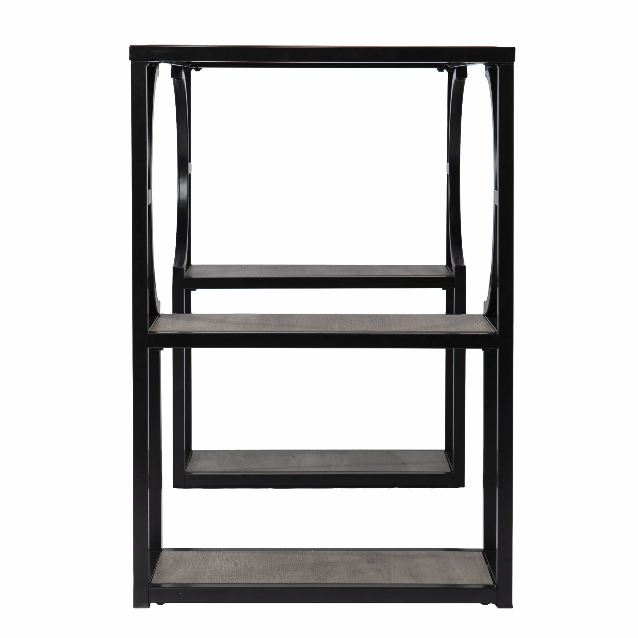 Wood and Iron Writing Desk with Storage By Homeroots - Image 5