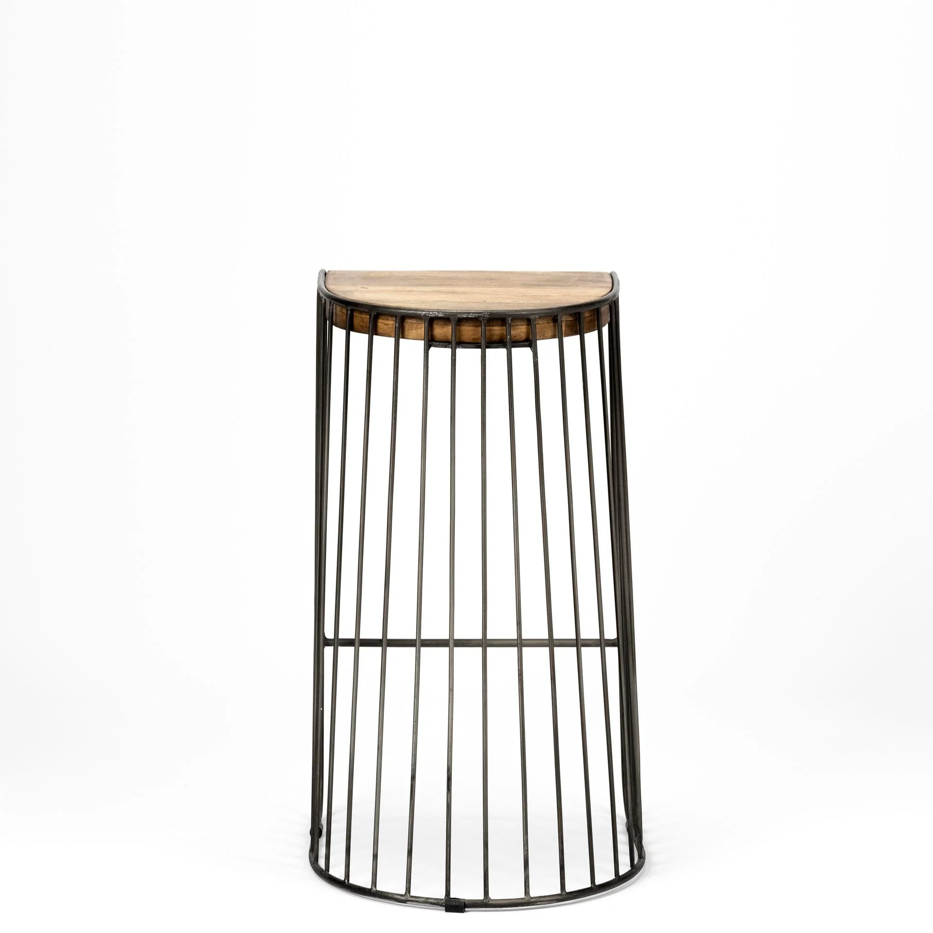 Wood And Metal Wire Design Counter Stool By Homeroots - Image 5