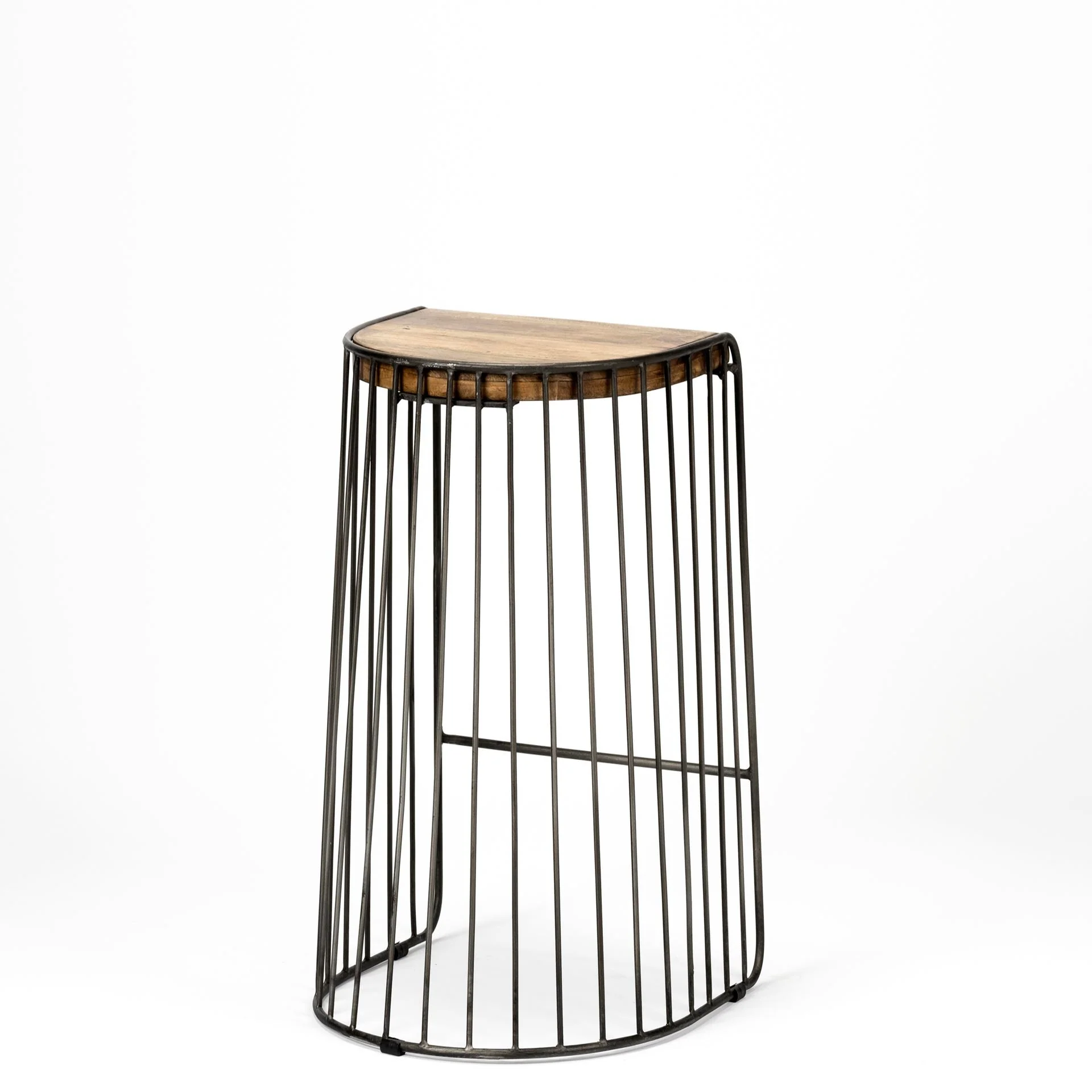 Wood And Metal Wire Design Counter Stool By Homeroots - Image 6