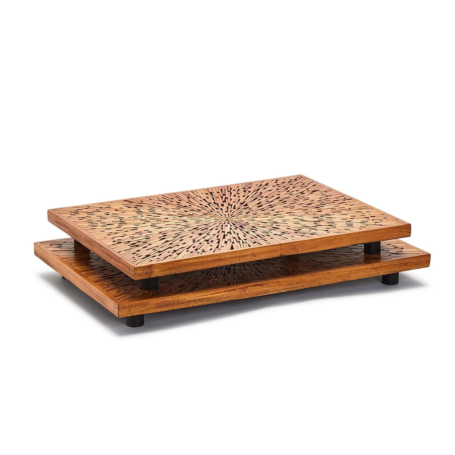 Wood Chip Trays Set Of 4 By Tozai Home - Image 3