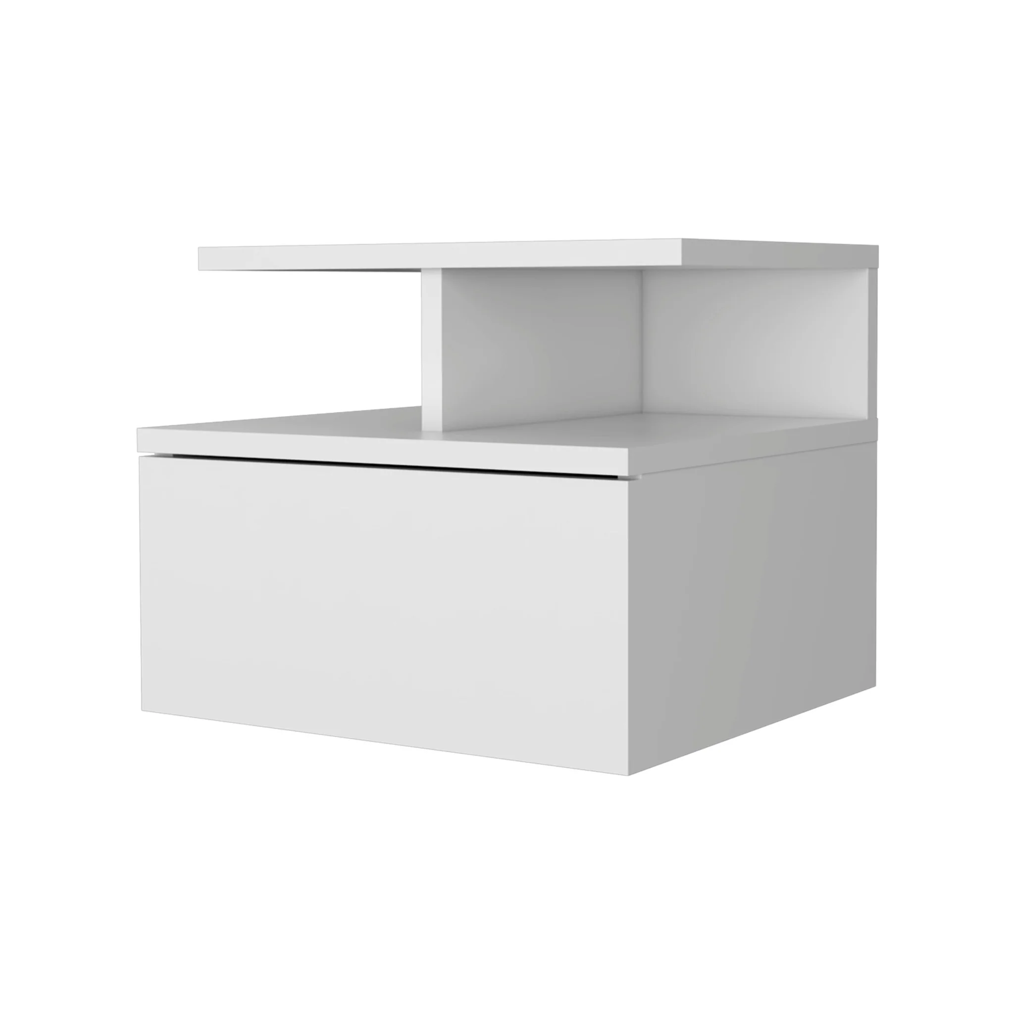 Wood One Drawer Floating Nightstand By Homeroots - Image 7