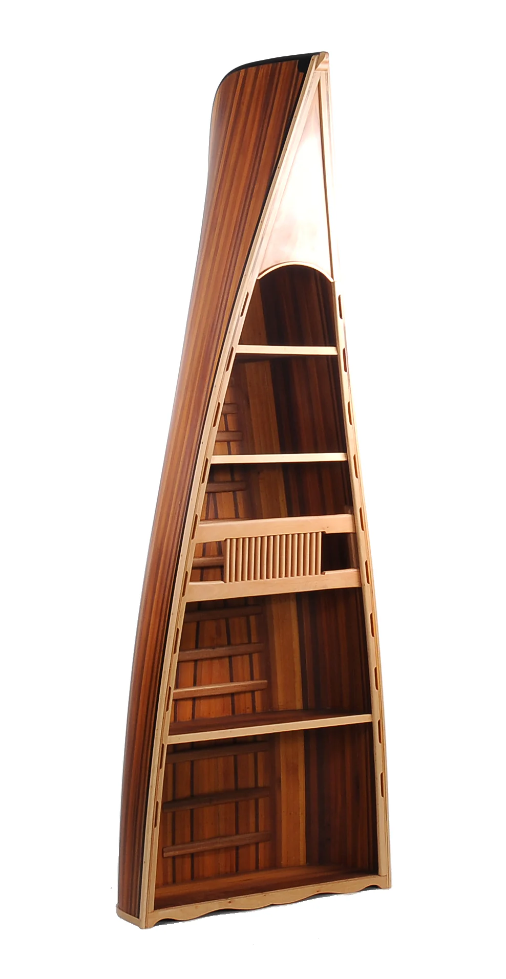 Wooden Canoe Book Shelf By Homeroots - Image 3