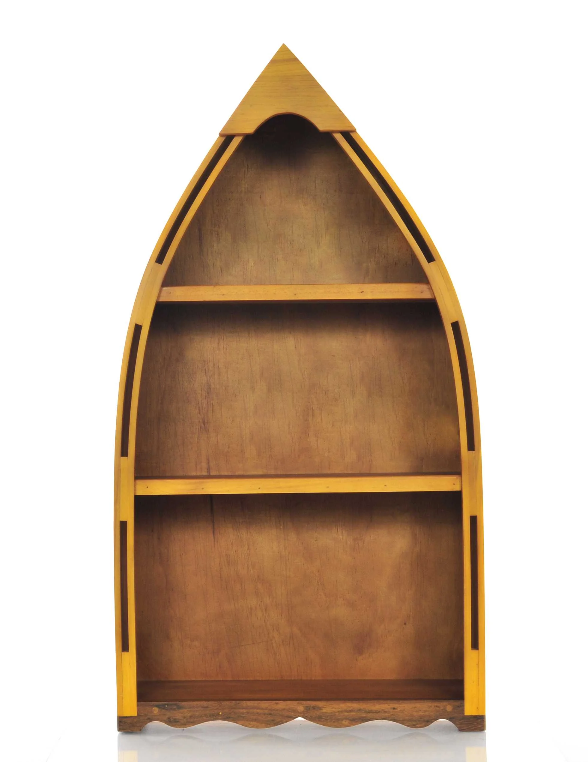 Wooden Canoe Book Shelf Small By Homeroots - Image 5