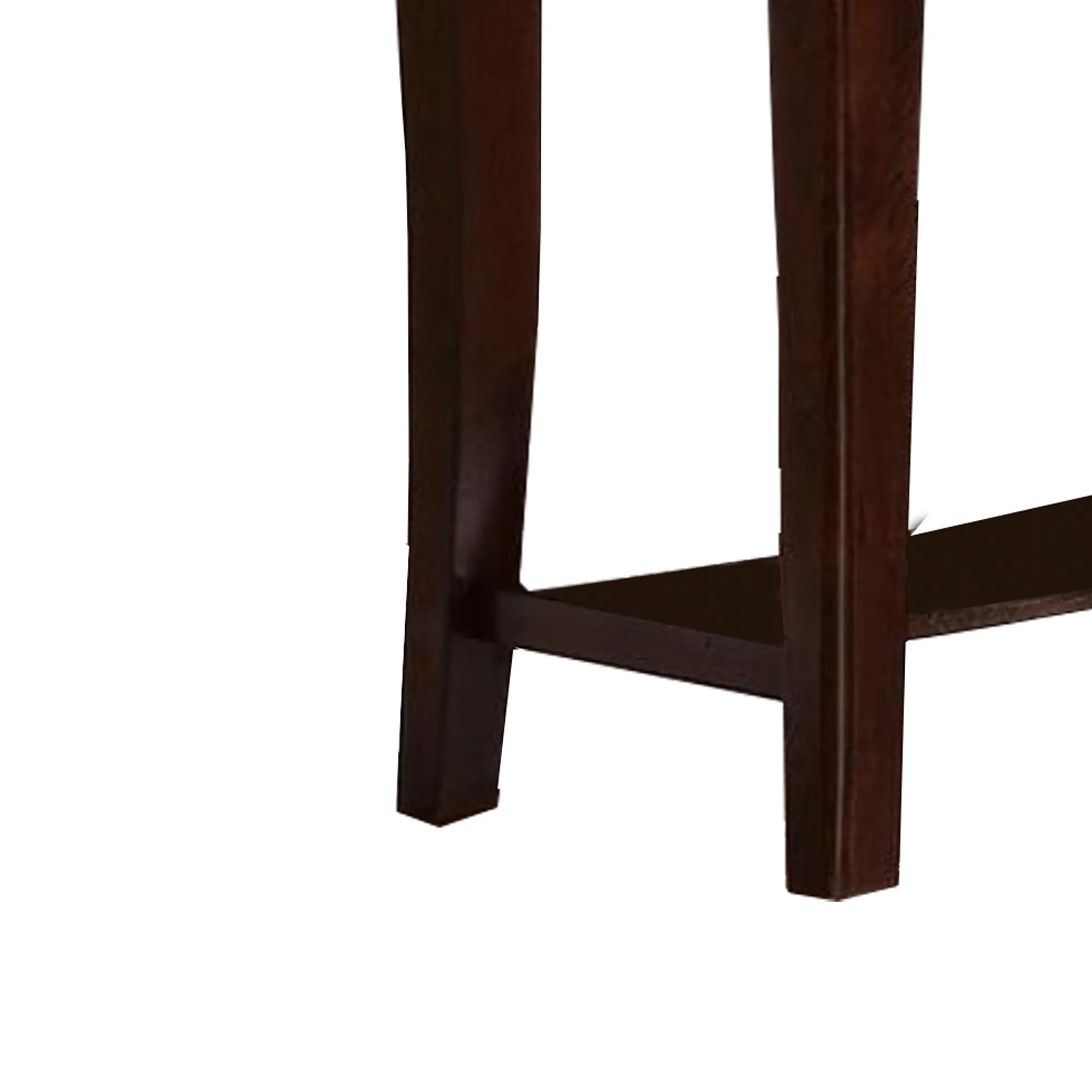 Wooden Console Table With One Drawers Brown By Benzara - Image 2