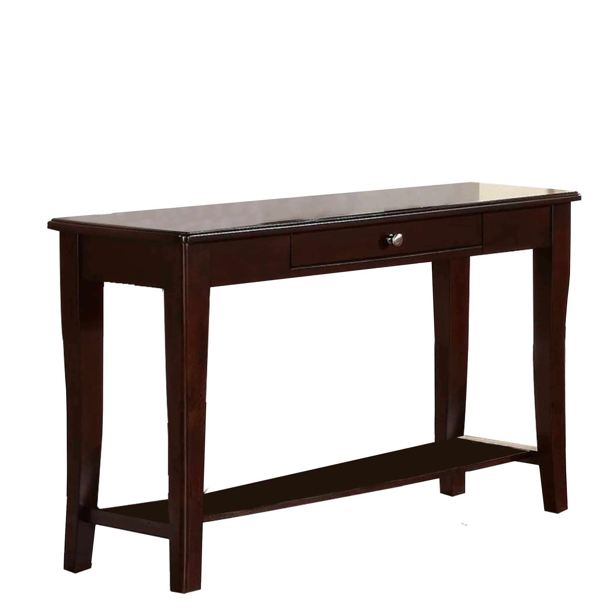 Wooden Console Table With One Drawers Brown By Benzara - Image 6