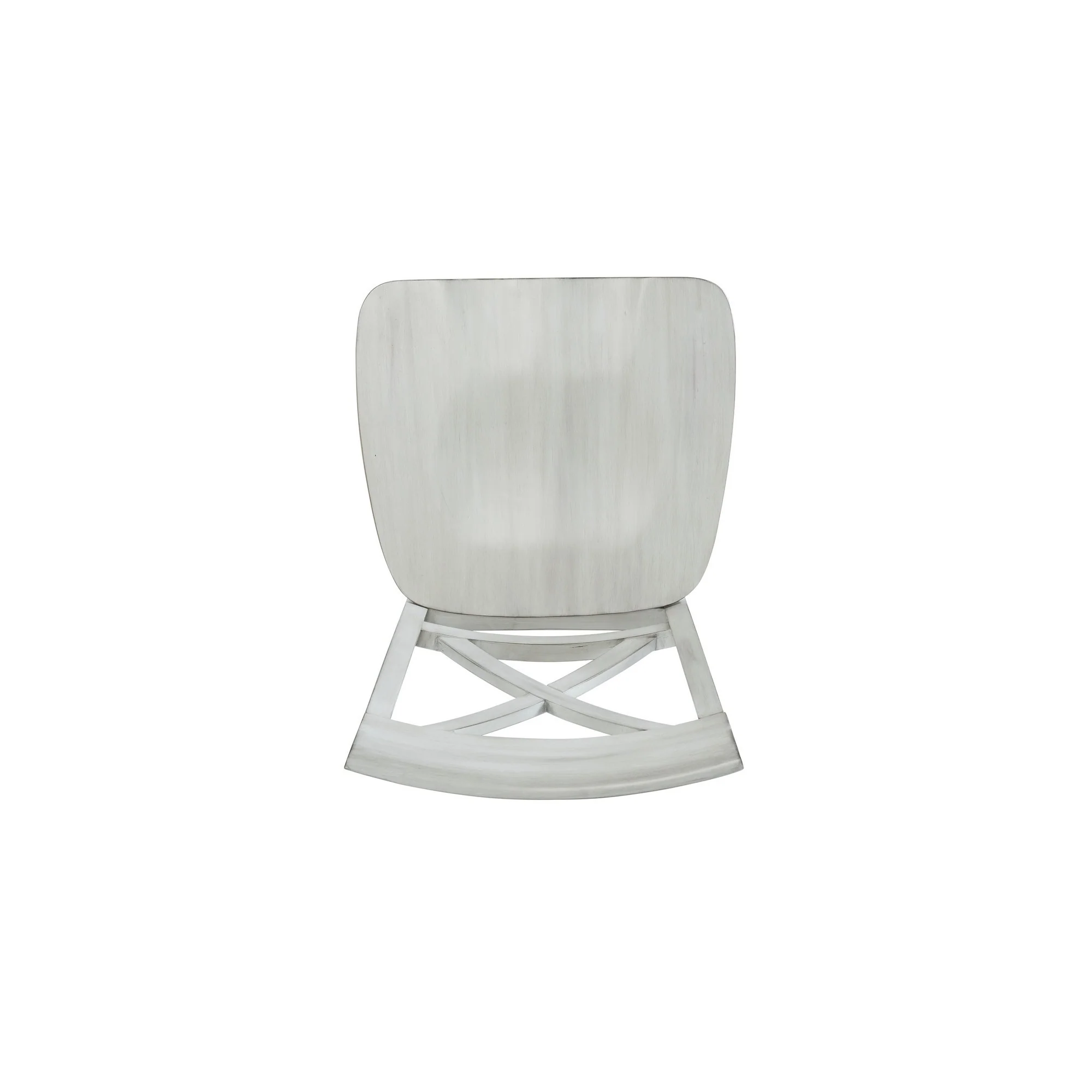Wooden Dining Chair With X Shaped Back Set Of 2 White By Benzara - Image 5