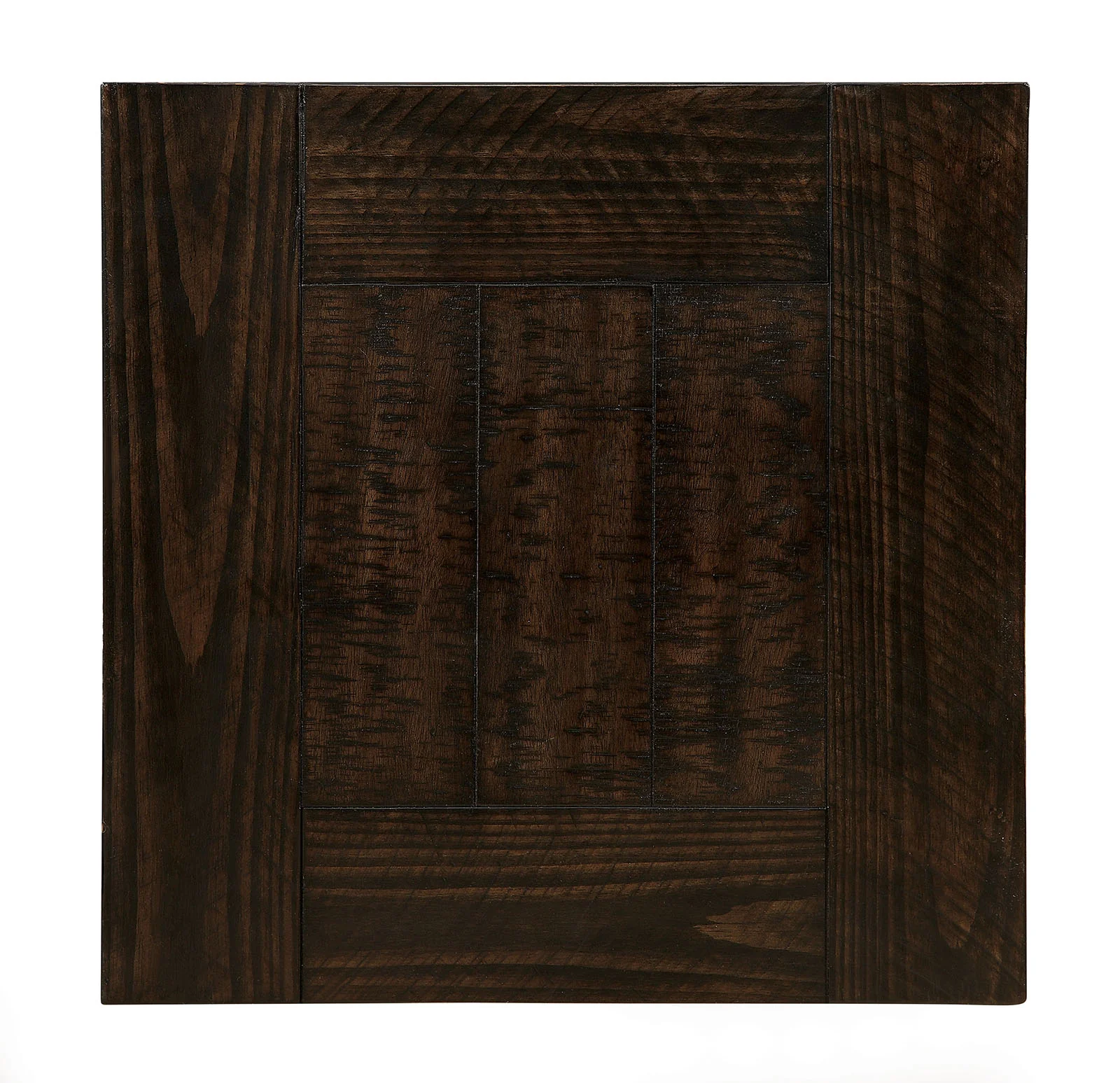 Wooden End Table With Open Shelf, Dark Walnut Brown By Benzara - Image 3