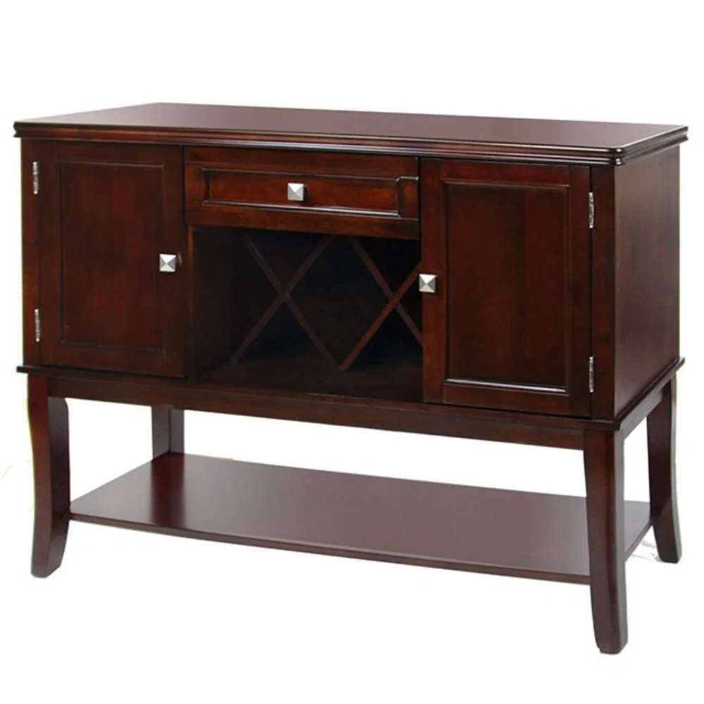 Wooden End Table With Open Shelf, Dark Walnut Brown By Benzara - Image 5
