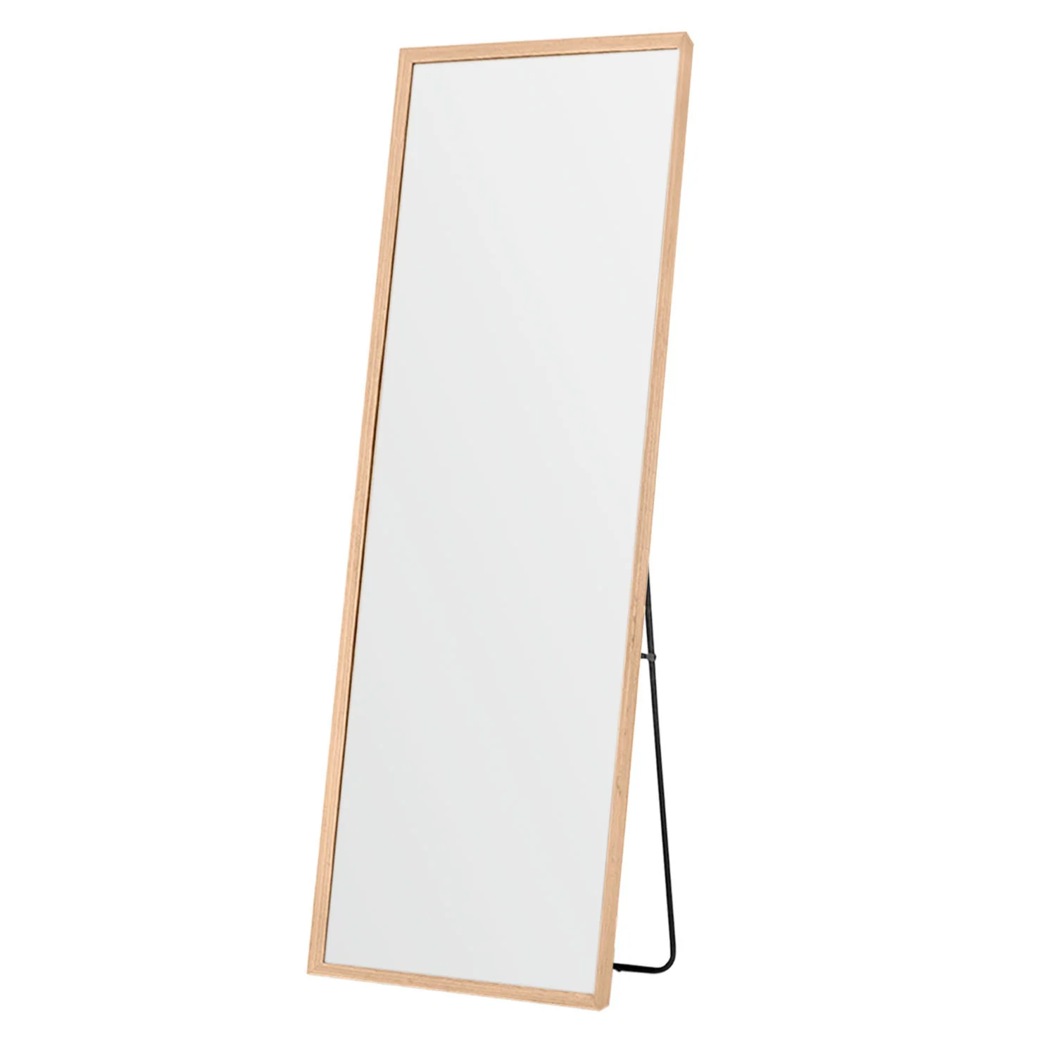 Wooden Full Length Mirror Floor Mirror with Stand By Homeroots - Image 3