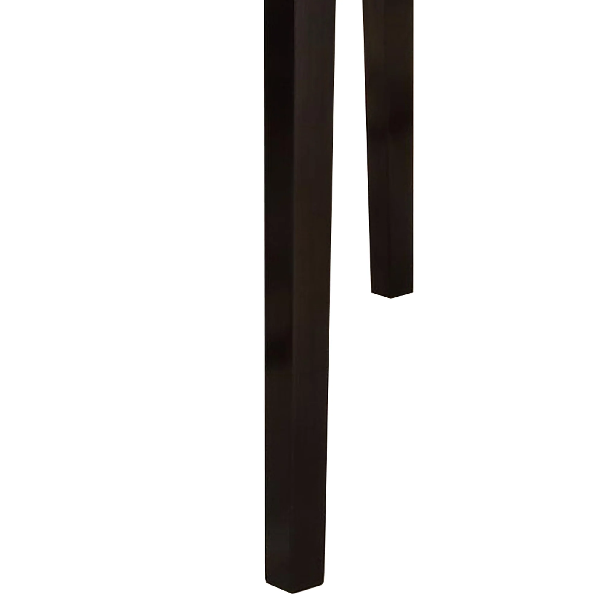 Wooden High Table Faux Marble Top, Brown By Benzara - Image 3