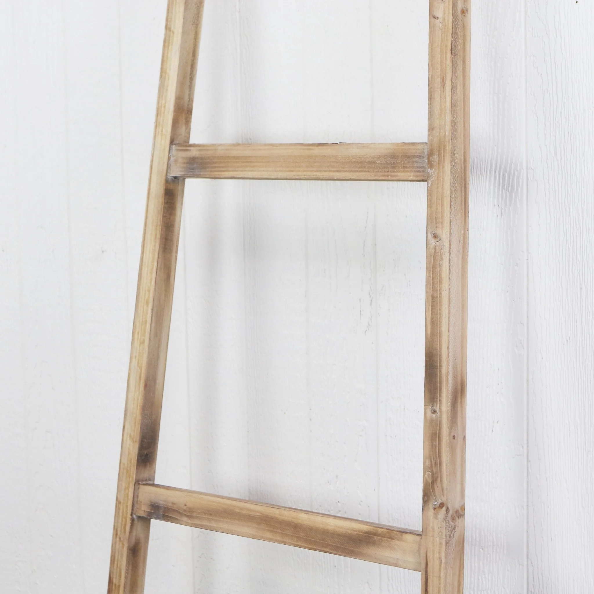 Wooden Ladder Storage Piece with 4 Baskets By Homeroots - Image 5