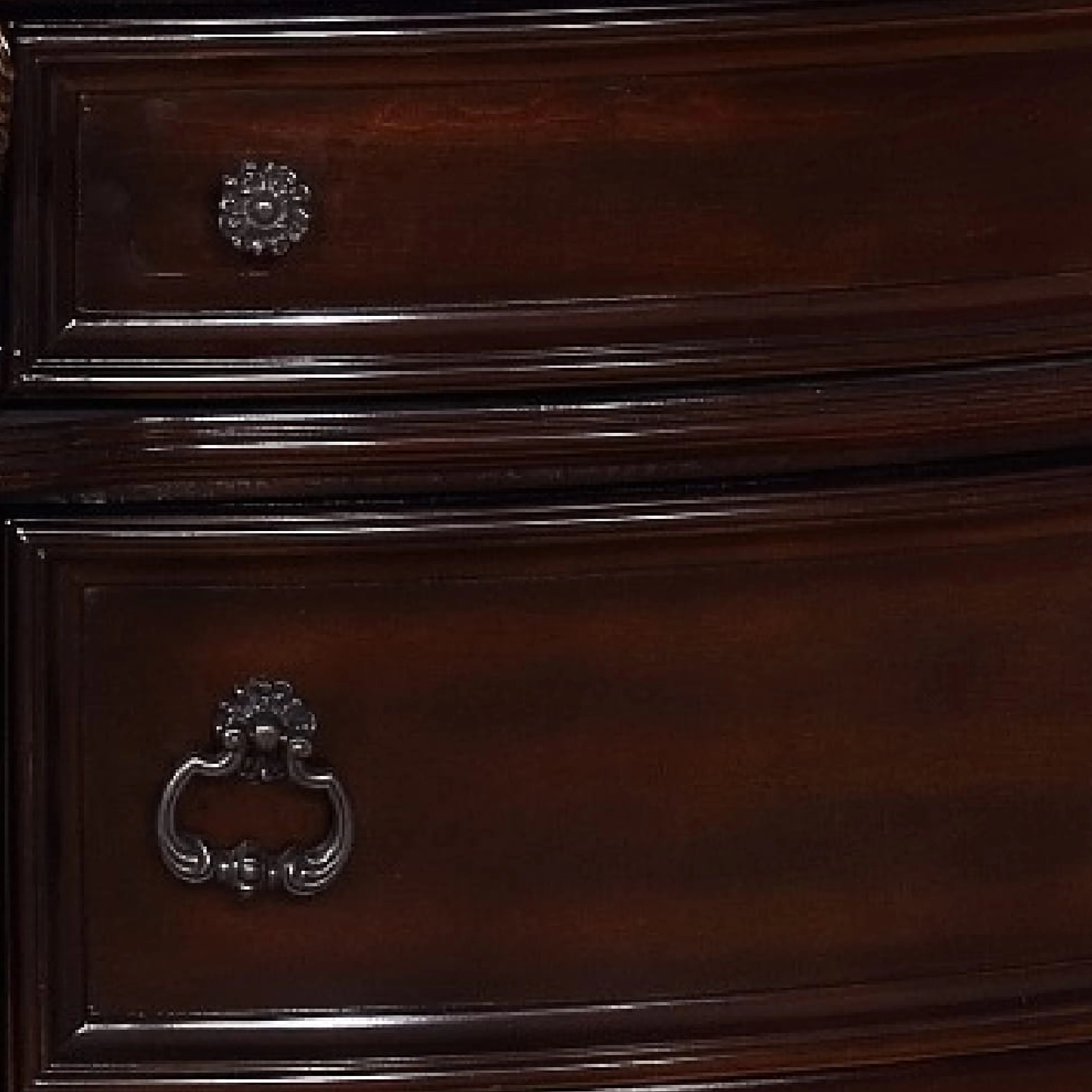 Wooden Nightstand With Three Spacious Drawers And Bun Feet, Brown By Benzara - Image 8