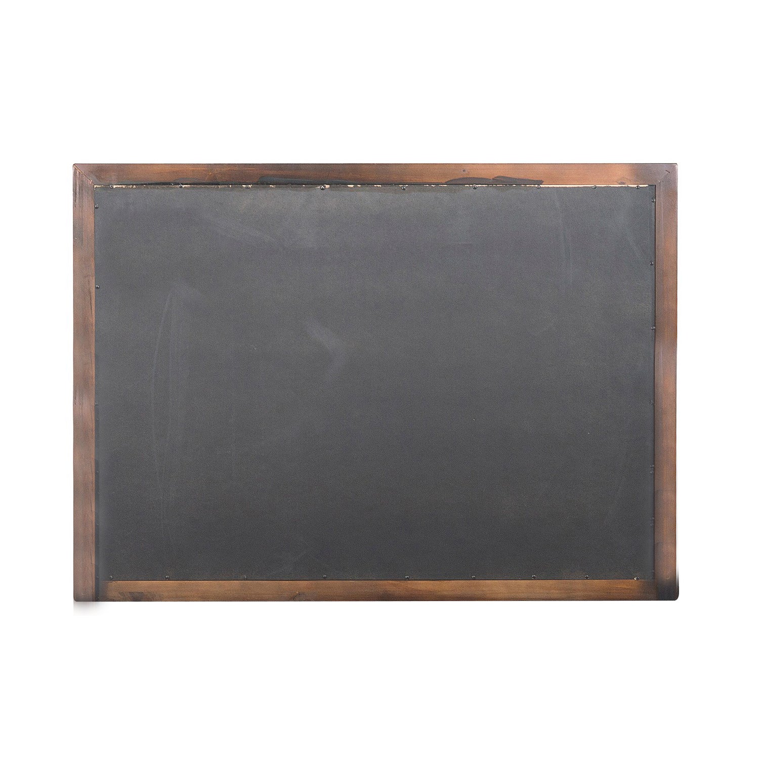 Wooden Square Mirror with Molded Details and Dual Texture, Brown By Benzara - Image 4