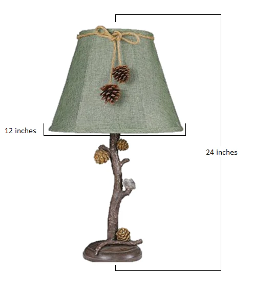 Woodland Cottage Table Lamp By Homeroots - Image 2
