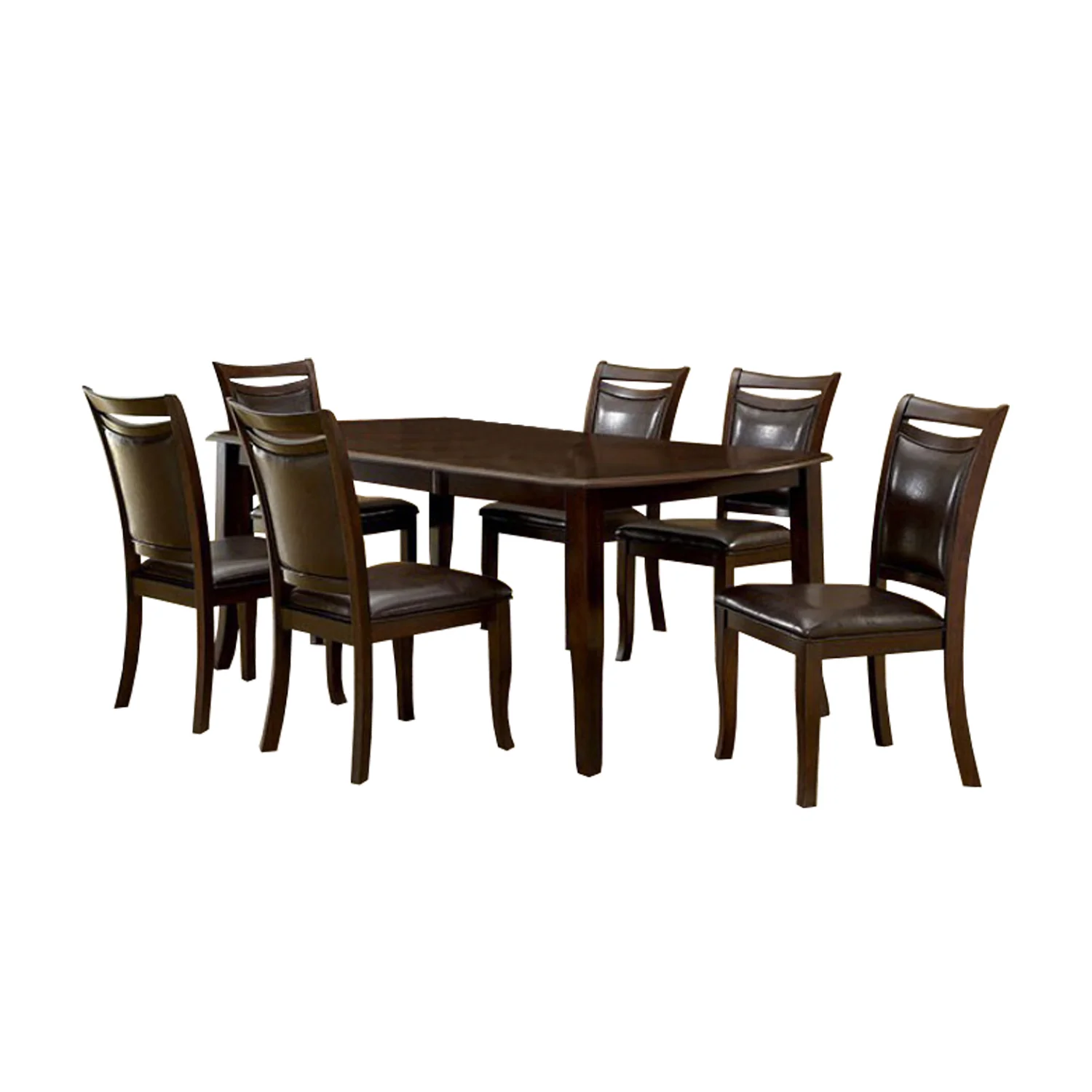 Woodside Contemporary Dining Table, Expresso Finish By Benzara - Image 2