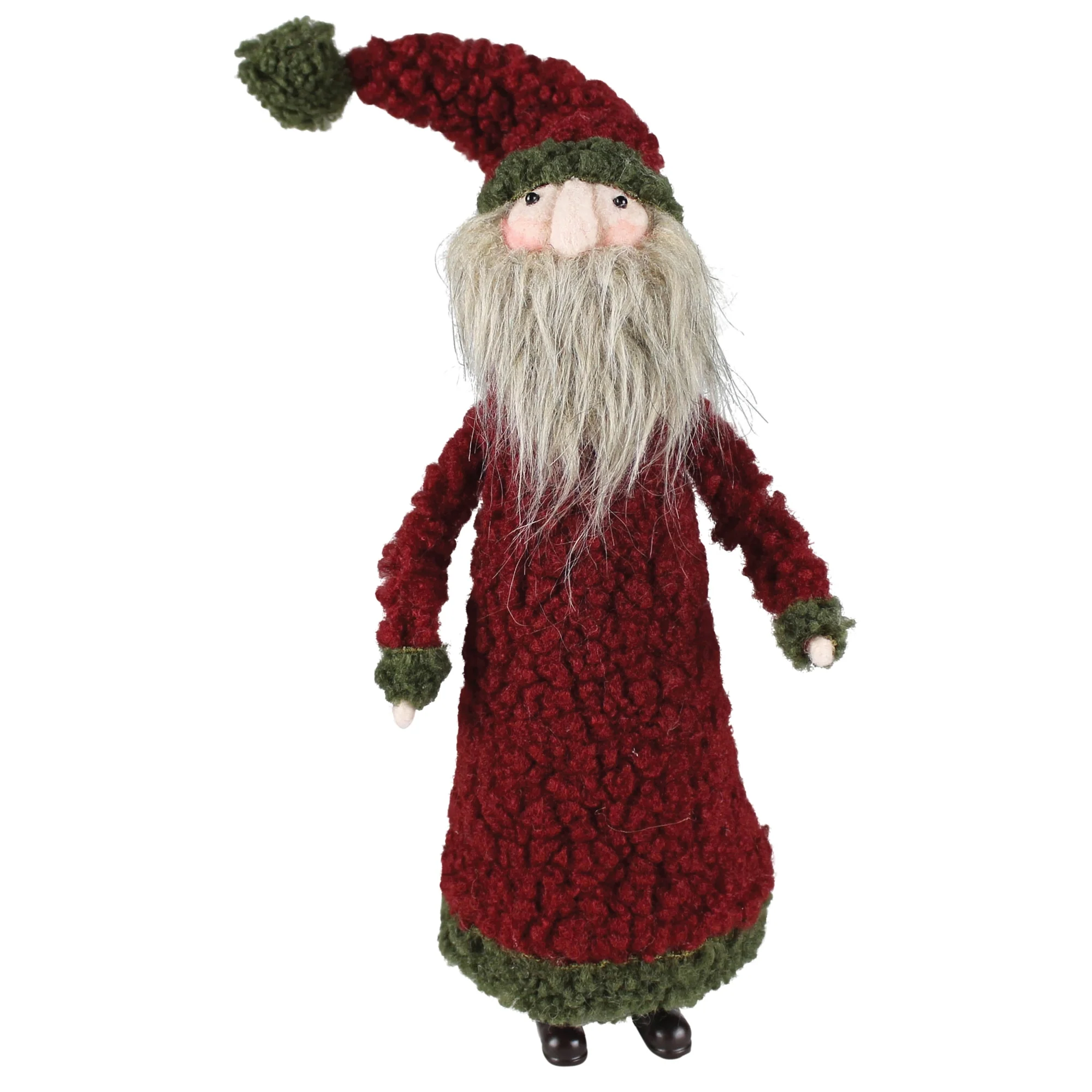 Wooly Santa, Felt - Large Set Of 2 By HomArt - Image 2