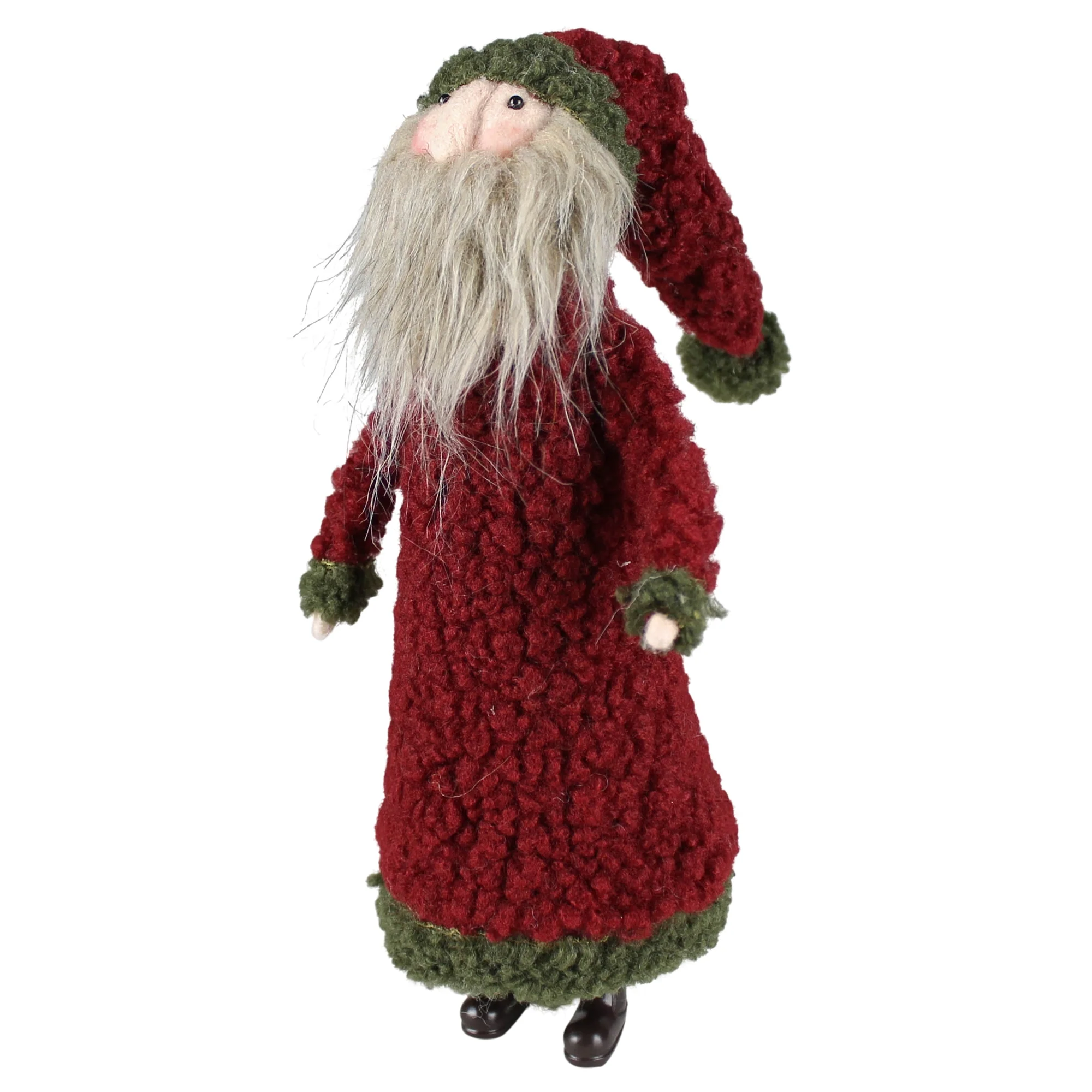 Wooly Santa, Felt - Large Set Of 2 By HomArt - Image 4