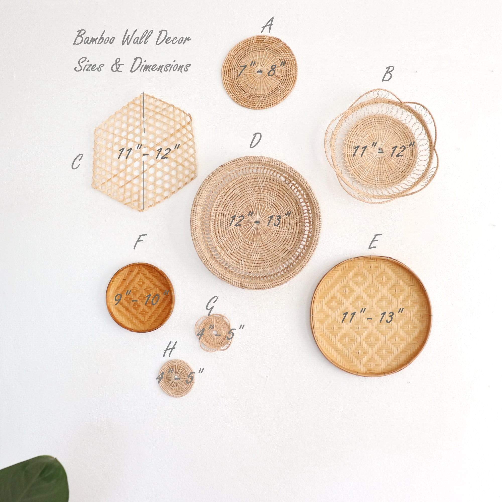 Worapon - Wall Hanging Decor Set Of 8 By Thaihome - Image 2