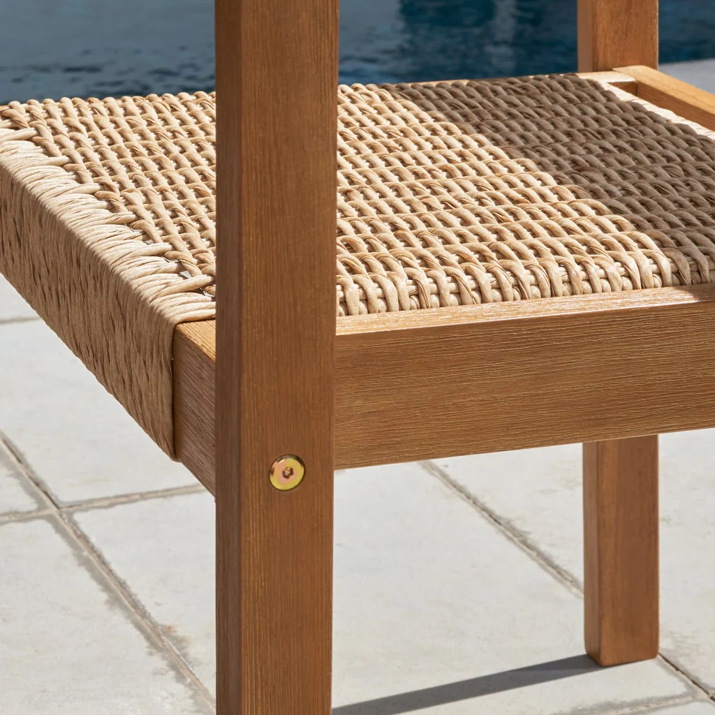 Woven Dining Chairs Set Of 2 By Homeroots - Image 5