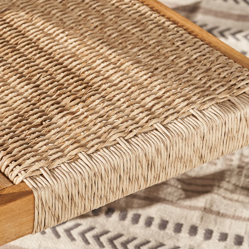 Woven Dining Chairs Set Of 2 By Homeroots - Image 7