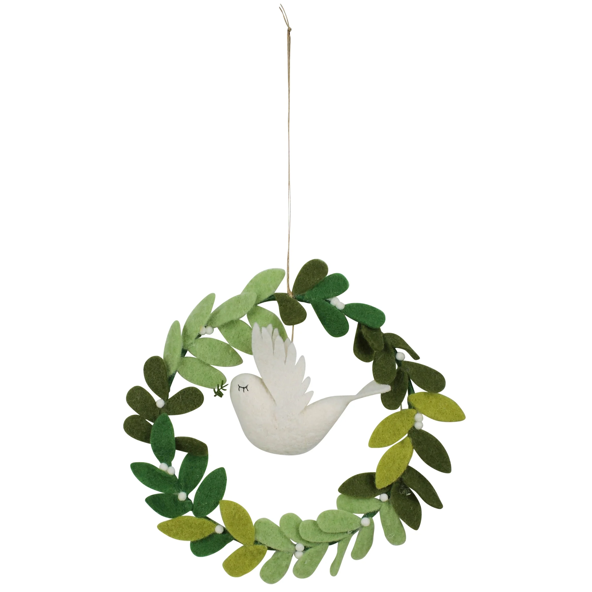 Wreath with Dove, Felt Set Of 2 By HomArt - Image 3