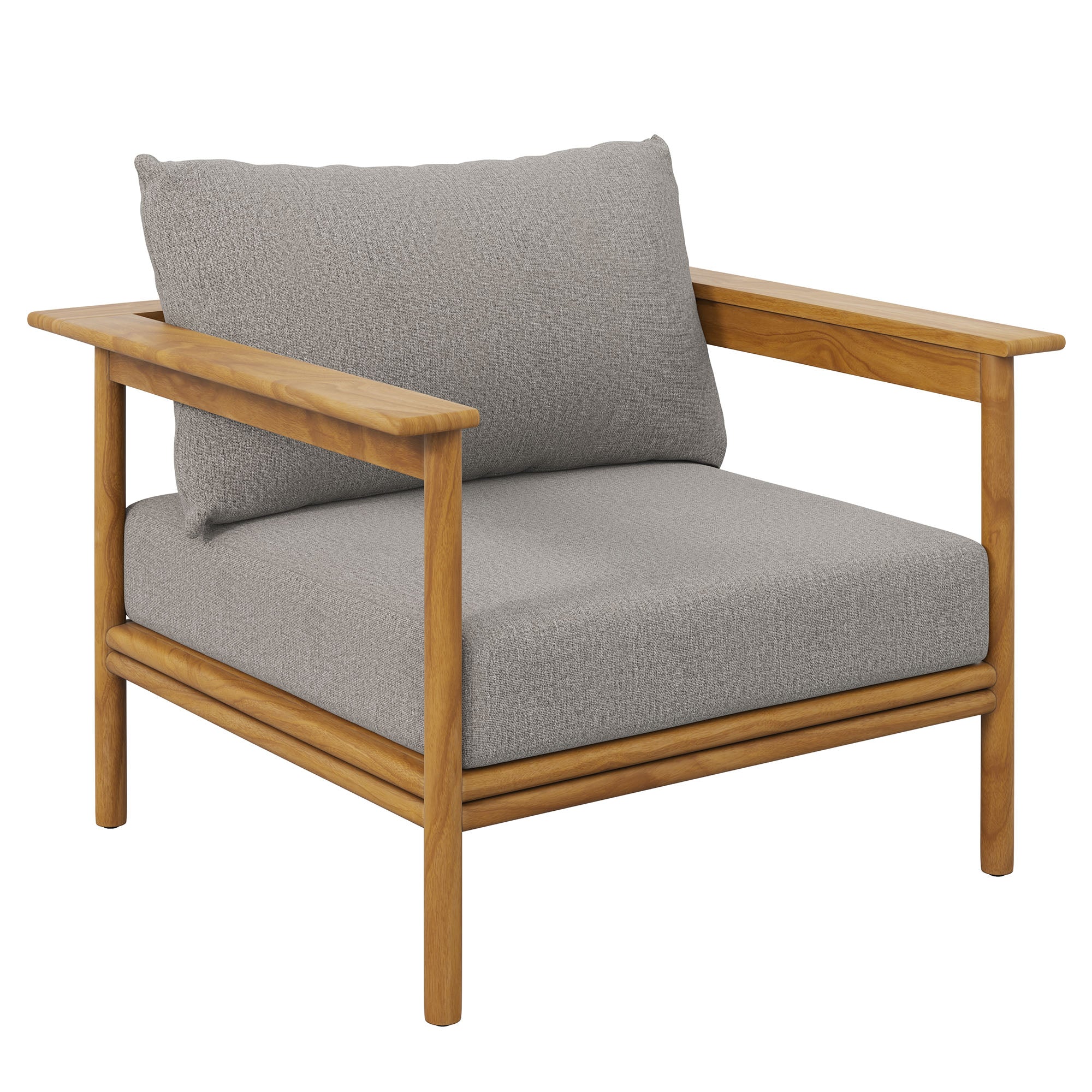 Wren Outdoor Patio Teak Wood Armchair by Modway - Image 2