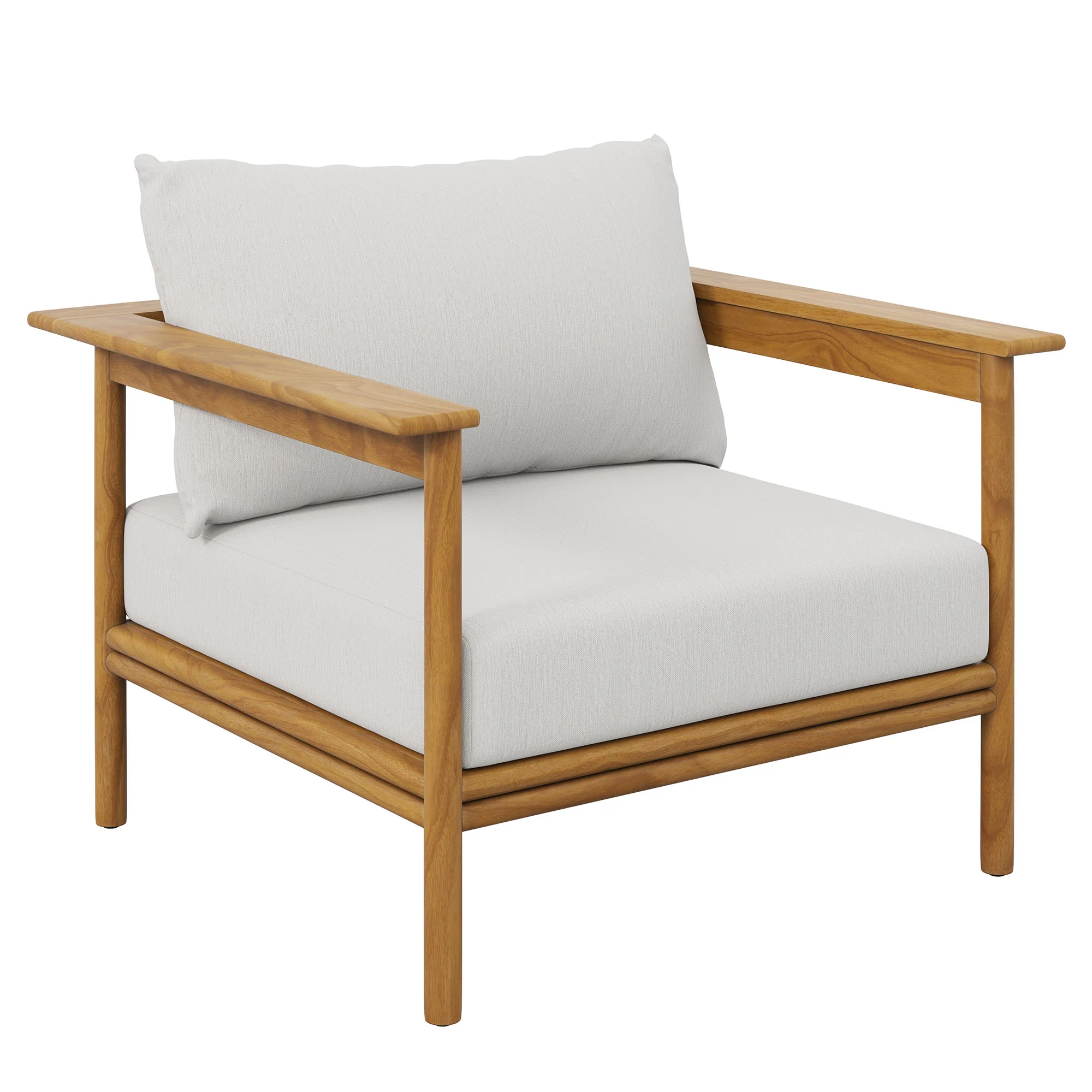 Wren Outdoor Patio Teak Wood Armchair by Modway - Image 21