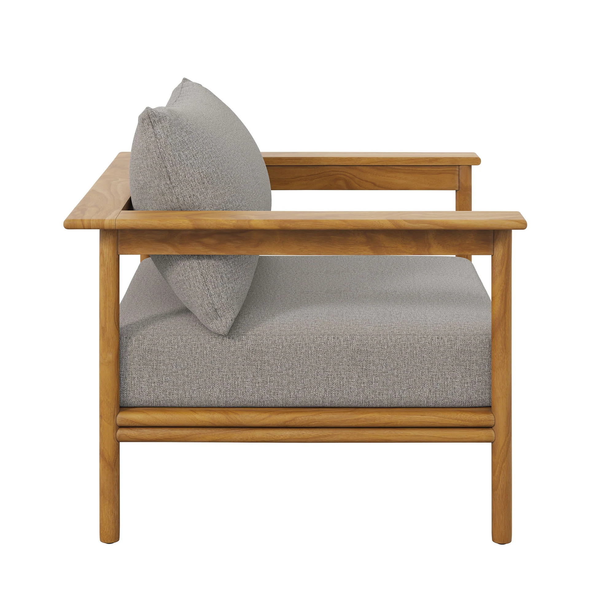 Wren Outdoor Patio Teak Wood Armchair by Modway - Image 3