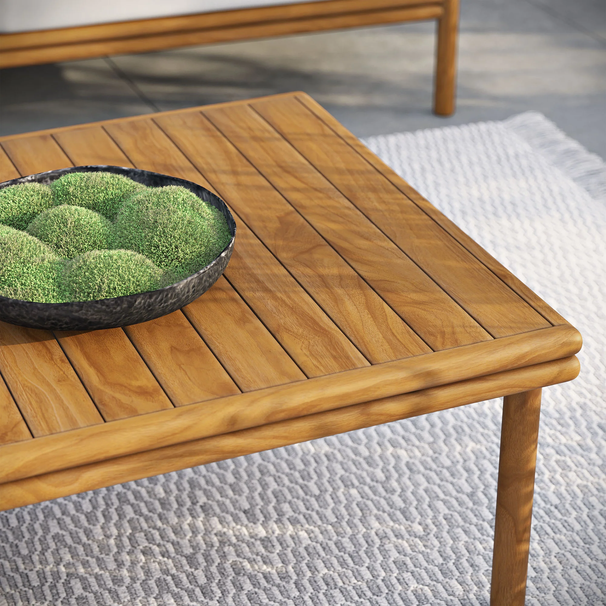 Wren Outdoor Patio Teak Wood Coffee Table by Modway - Image 6