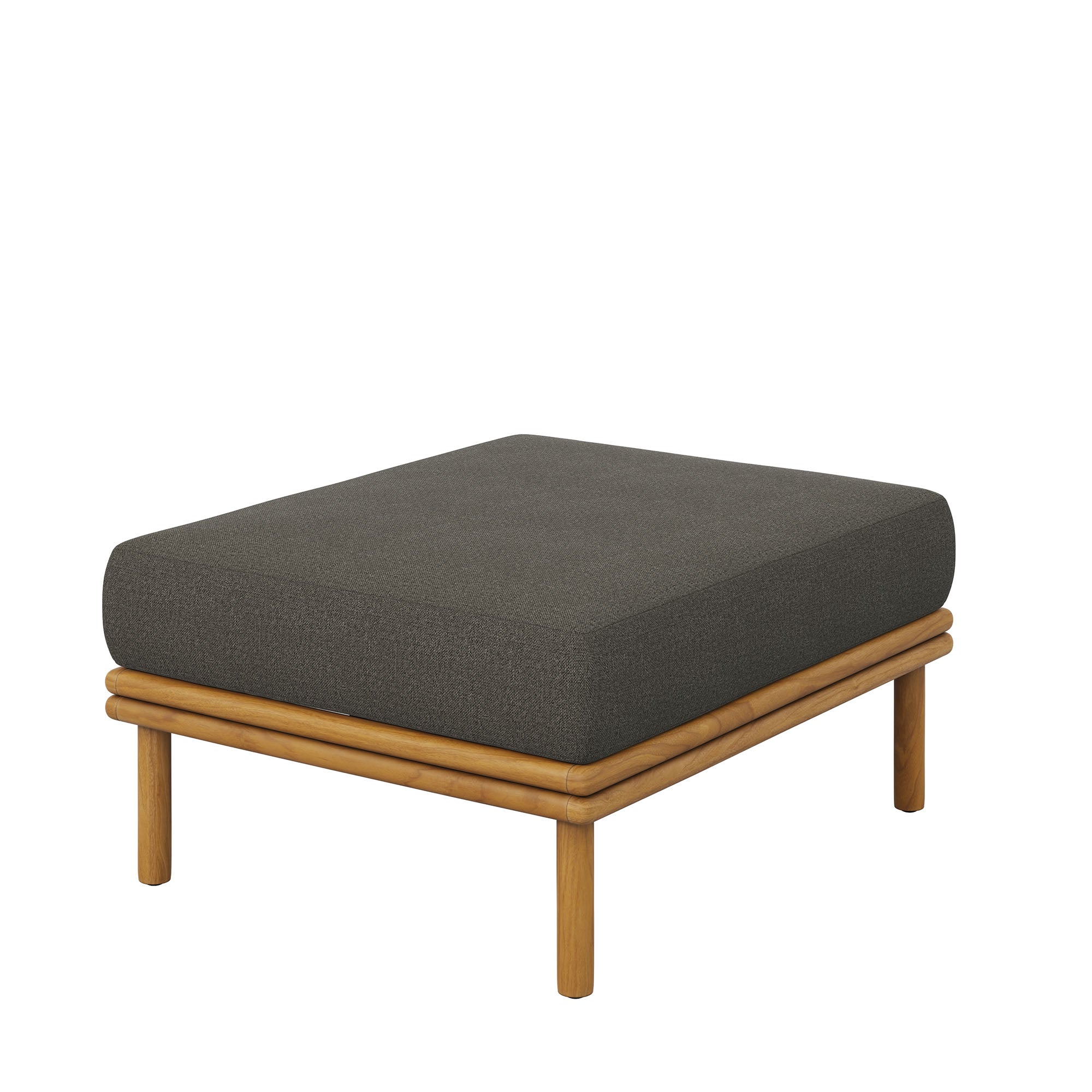 Wren Outdoor Patio Teak Wood Ottoman by Modway - Image 11