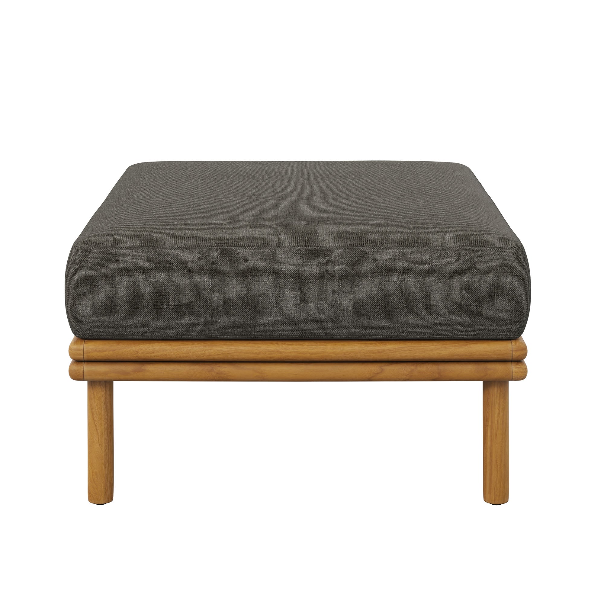 Wren Outdoor Patio Teak Wood Ottoman by Modway - Image 12