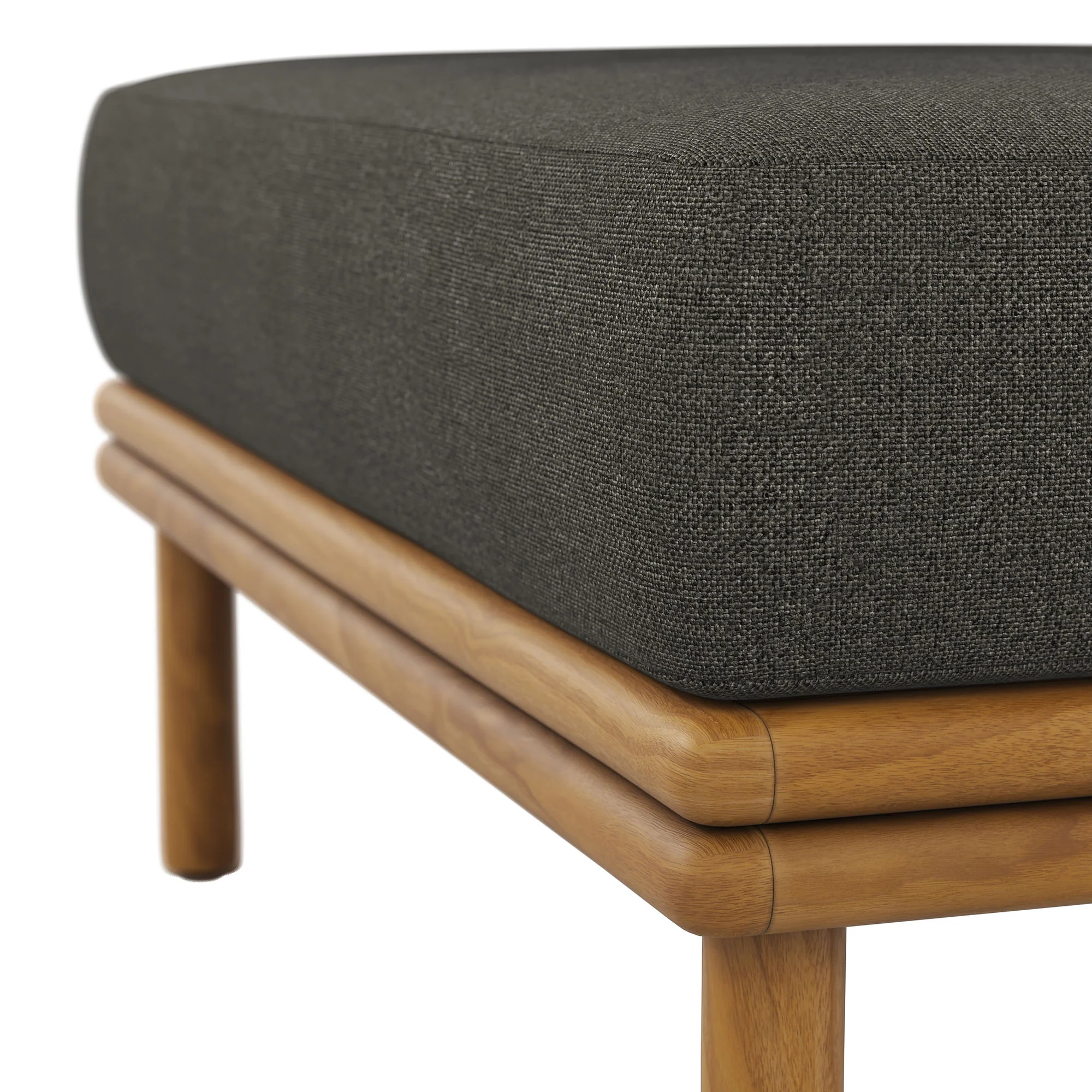 Wren Outdoor Patio Teak Wood Ottoman by Modway - Image 15