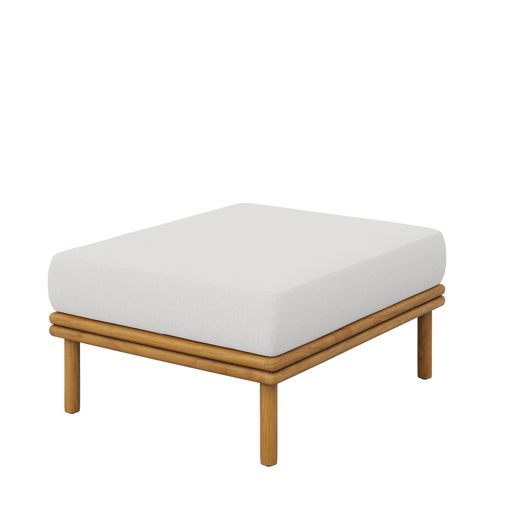 Wren Outdoor Patio Teak Wood Ottoman by Modway - Image 21