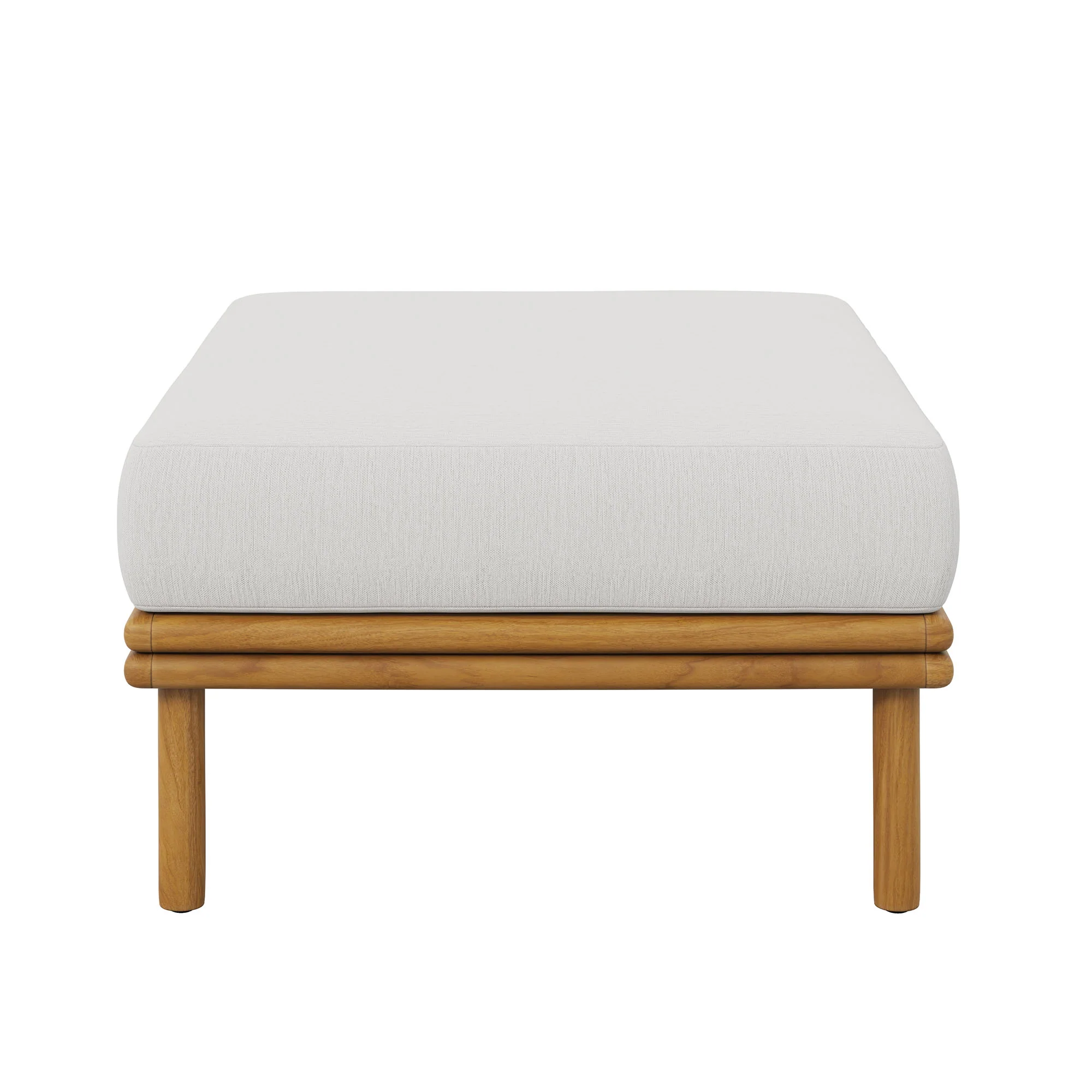 Wren Outdoor Patio Teak Wood Ottoman by Modway - Image 22