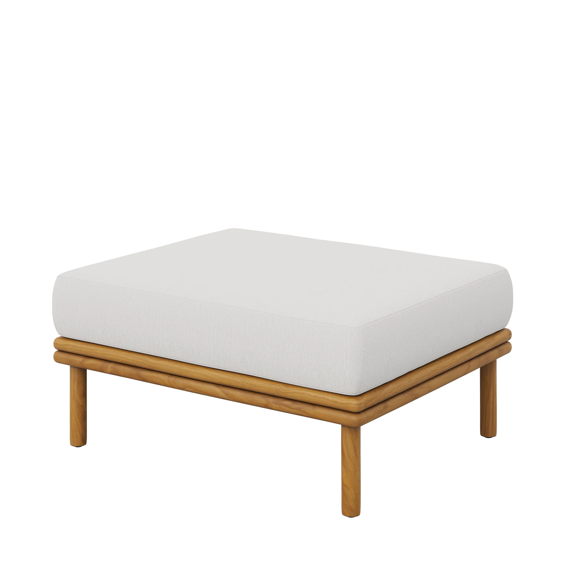 Wren Outdoor Patio Teak Wood Ottoman by Modway - Image 23