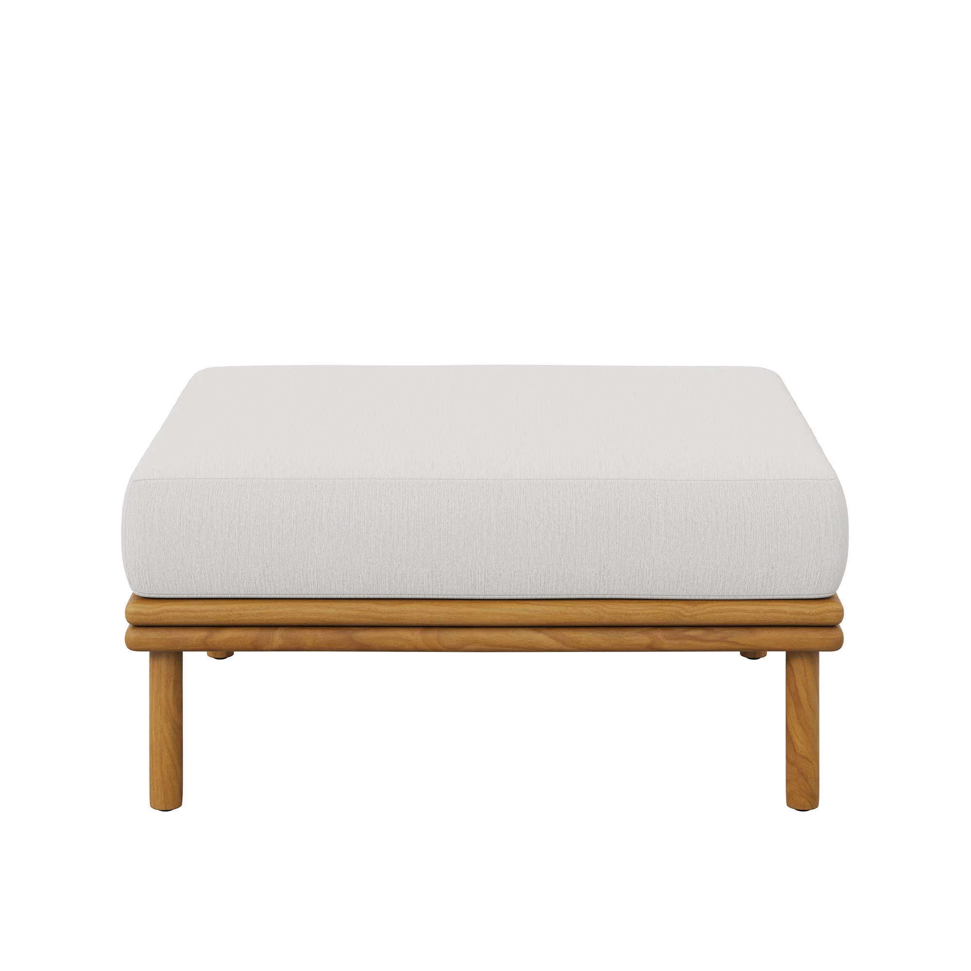 Wren Outdoor Patio Teak Wood Ottoman by Modway - Image 24