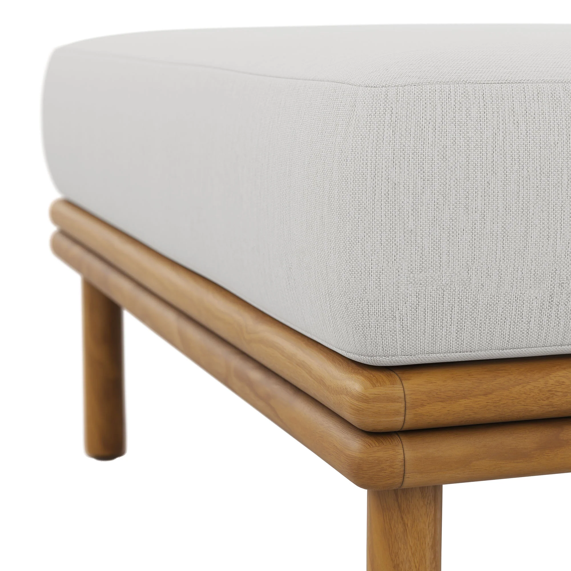 Wren Outdoor Patio Teak Wood Ottoman by Modway - Image 25
