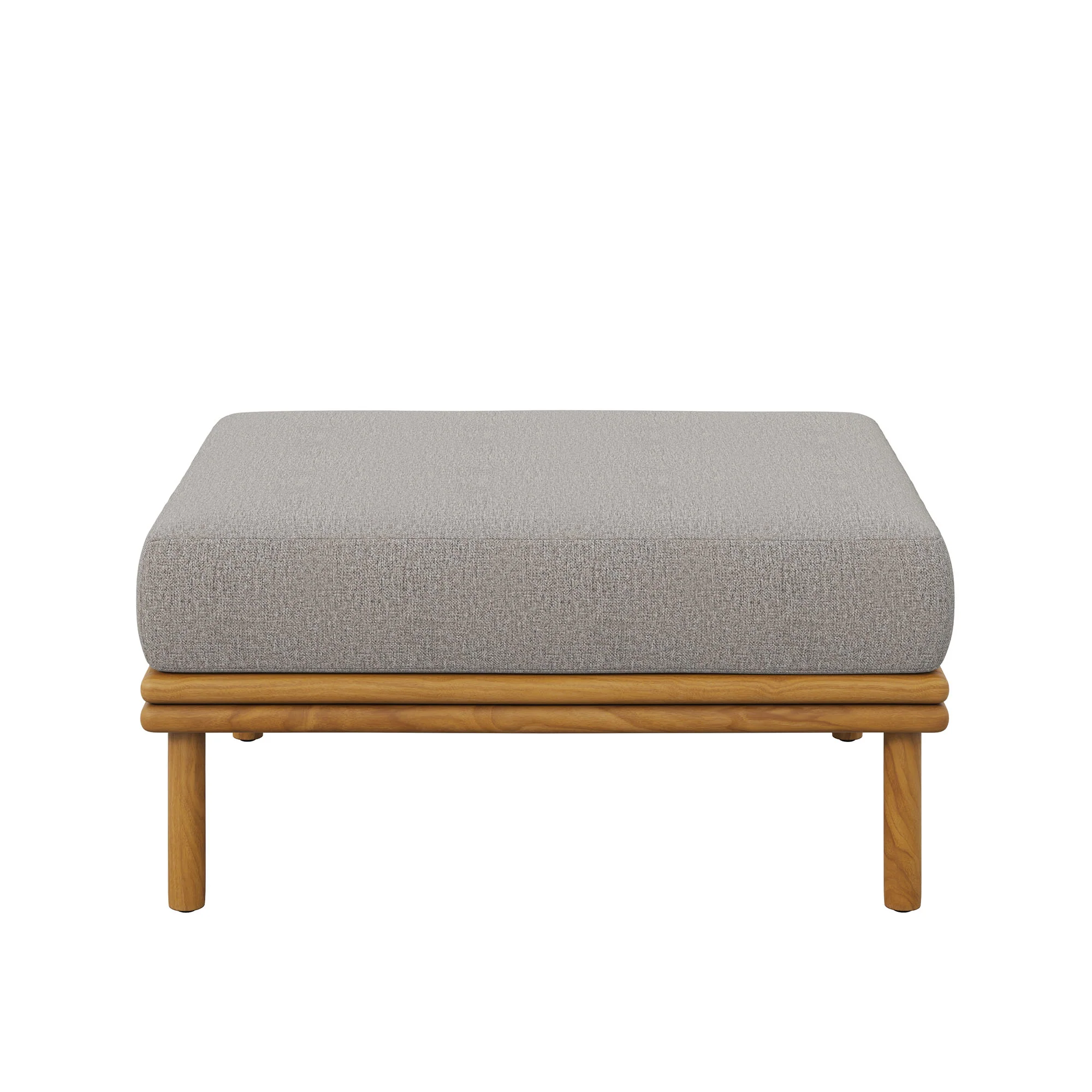 Wren Outdoor Patio Teak Wood Ottoman by Modway - Image 5