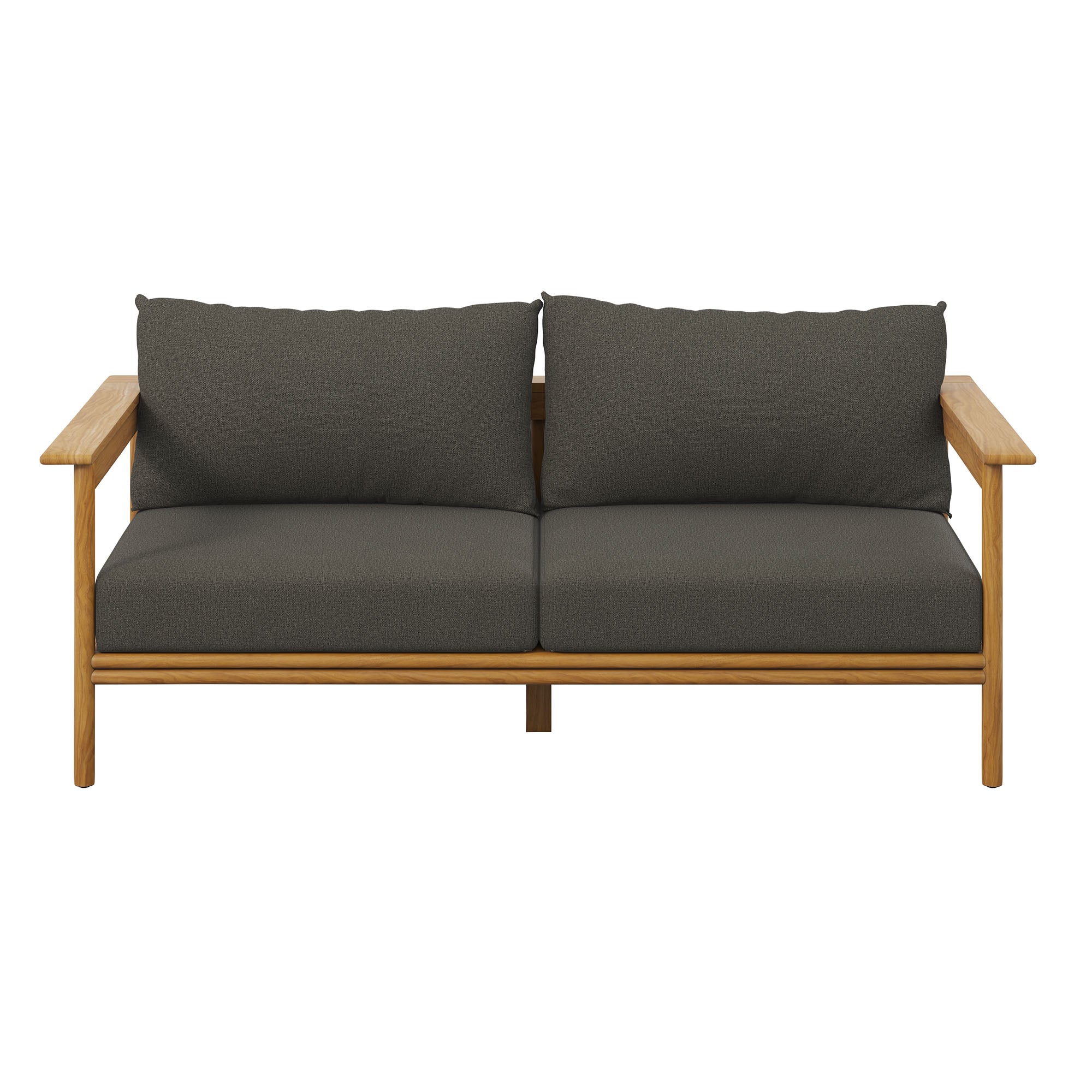 Wren Outdoor Patio Teak Wood Sofa by Modway - Image 14