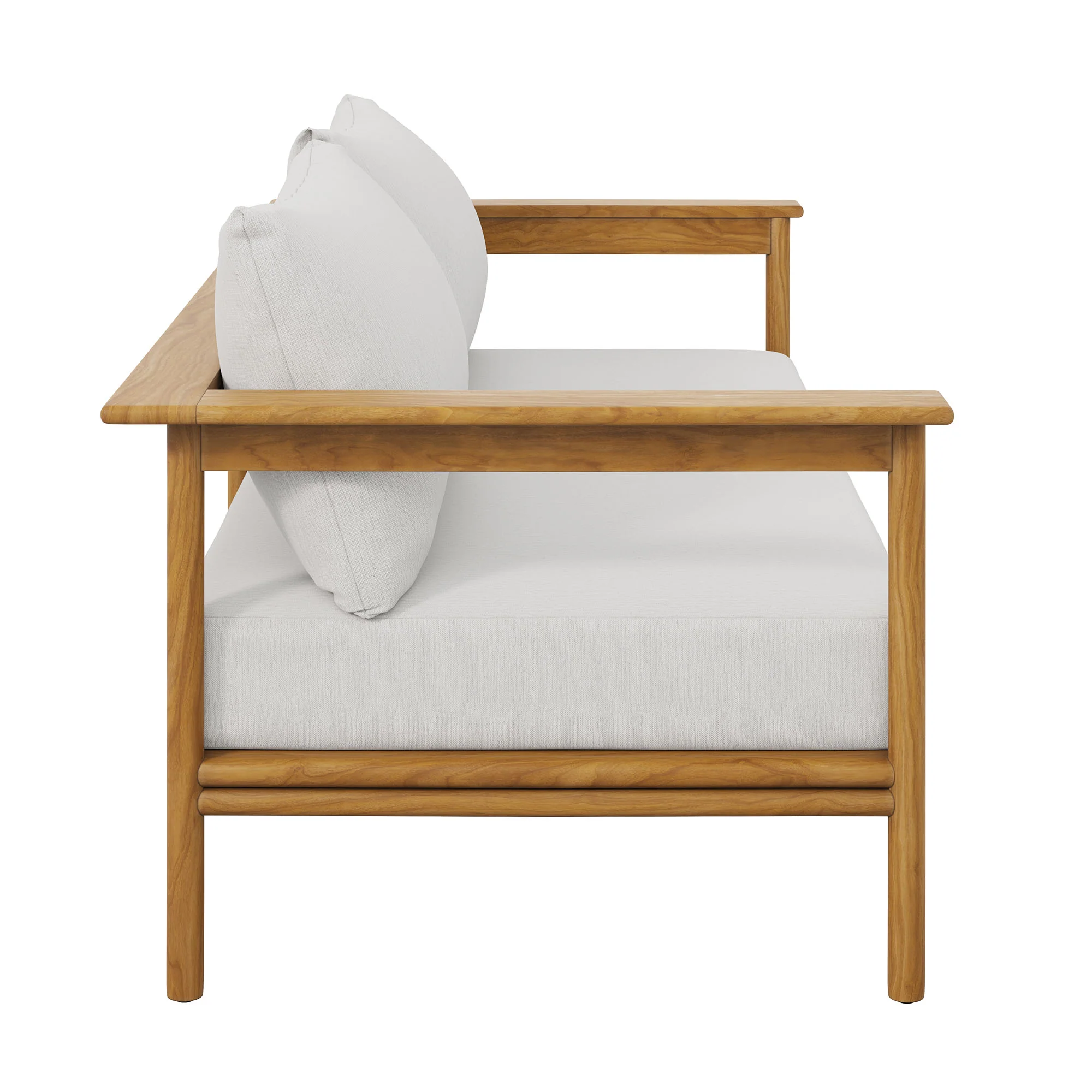 Wren Outdoor Patio Teak Wood Sofa by Modway - Image 22